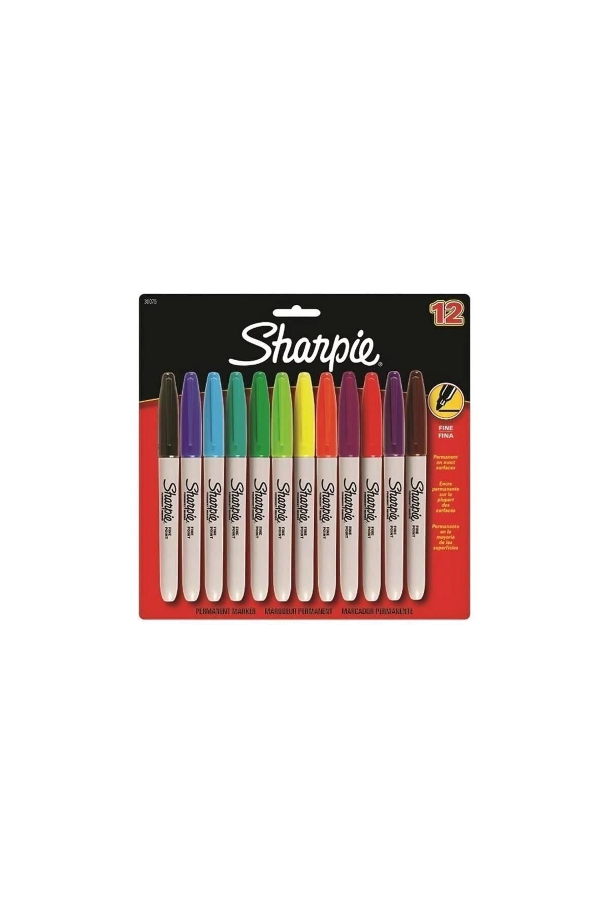 Sharpie Markör Permanent Fine Karışık Renk 12 Li 2065404