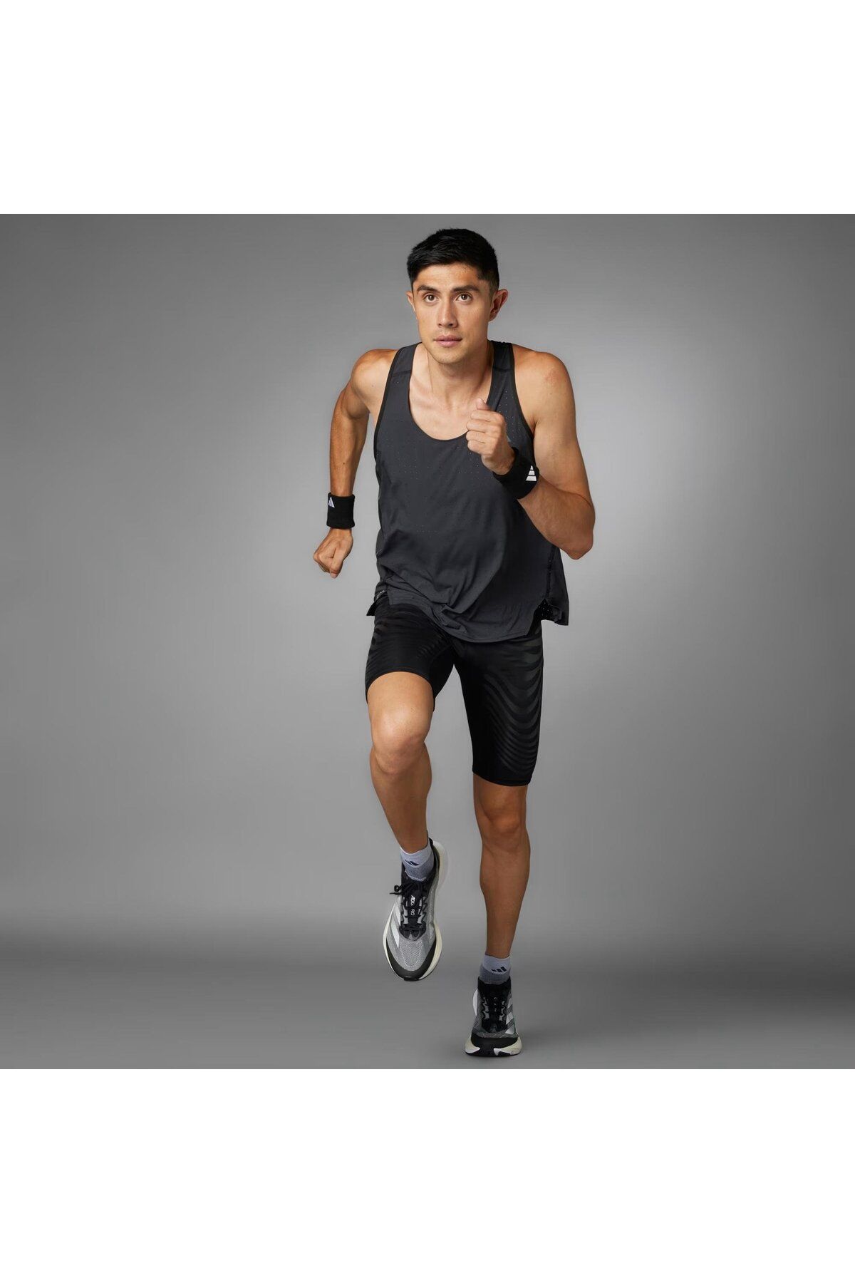 رکابی ورزشی مشکی مردانه در حال رانینگ ورزشکار TT adidas