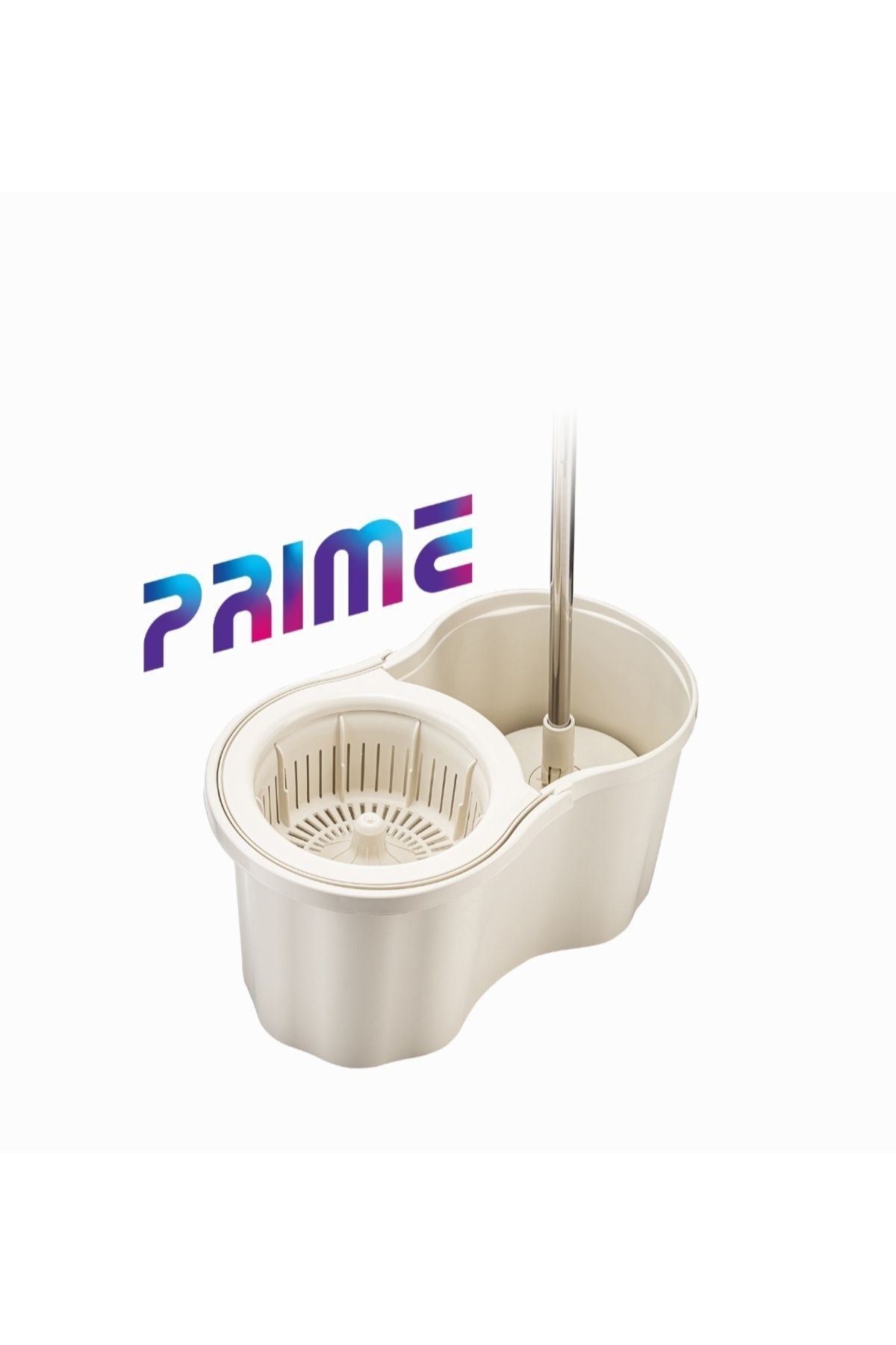 viora Prime Temizlik Seti Mop Seti %100 Mikrofiber Başlık Paslanmaz Sap 13 Litre Kova