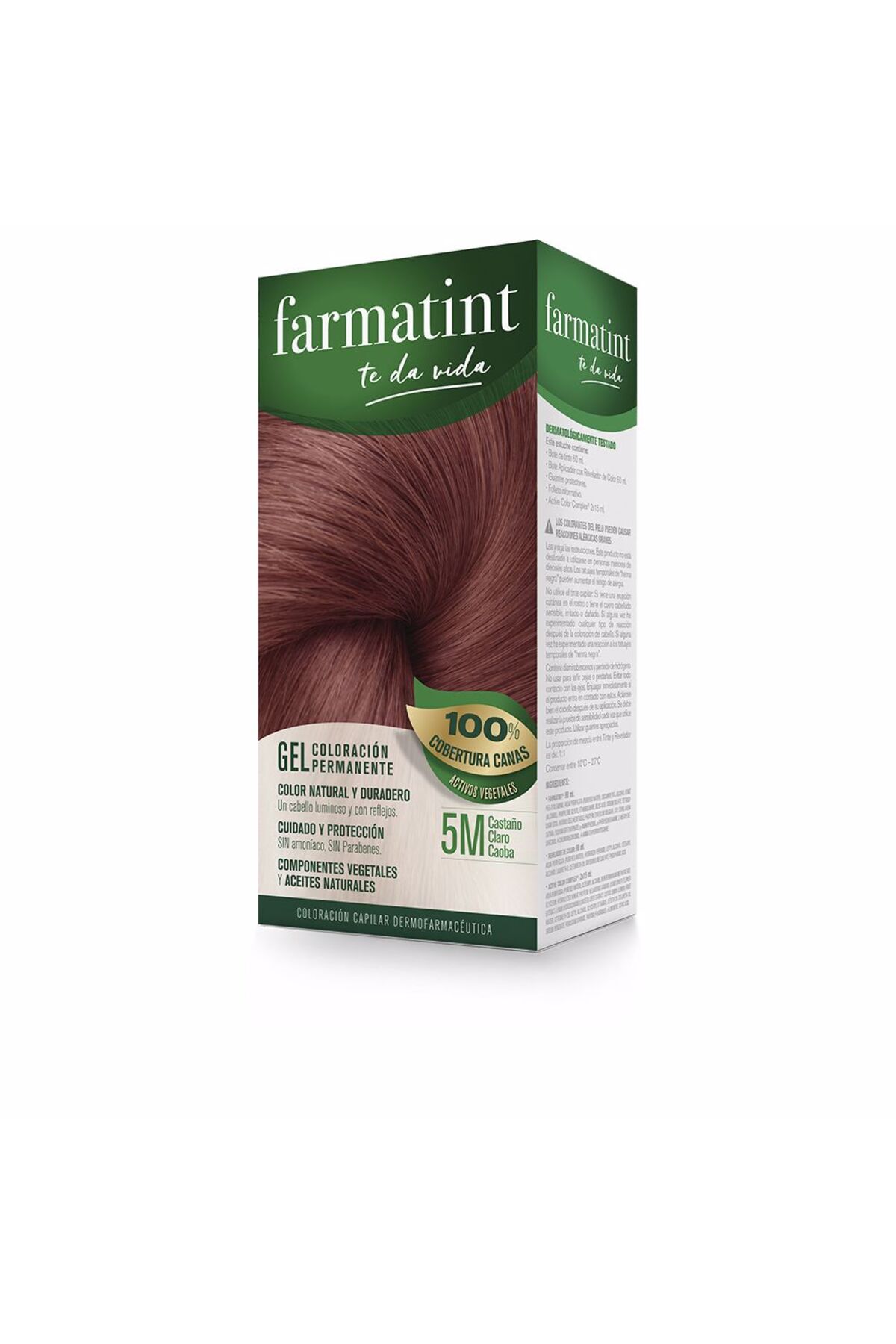 Farmatint-Gel Coloración Permanente #5m-castaño Claro Caoba Farmatint 1