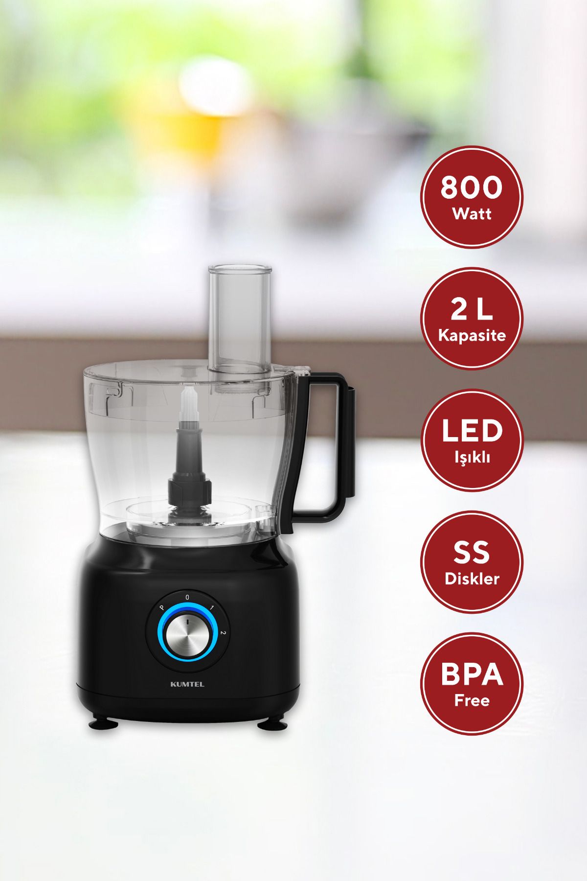 KUMTEL-12in1 Pro Food Processor - Hfp-03 Model 2