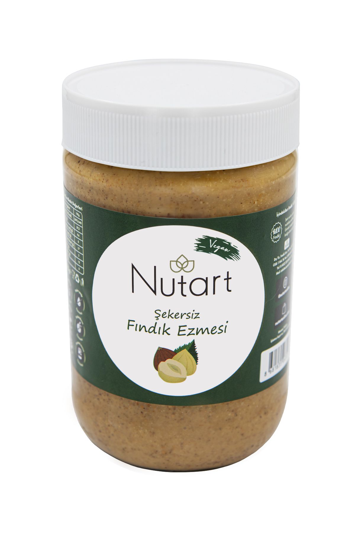 Nutart XL Şekersiz Fındık Ezmesi 600g