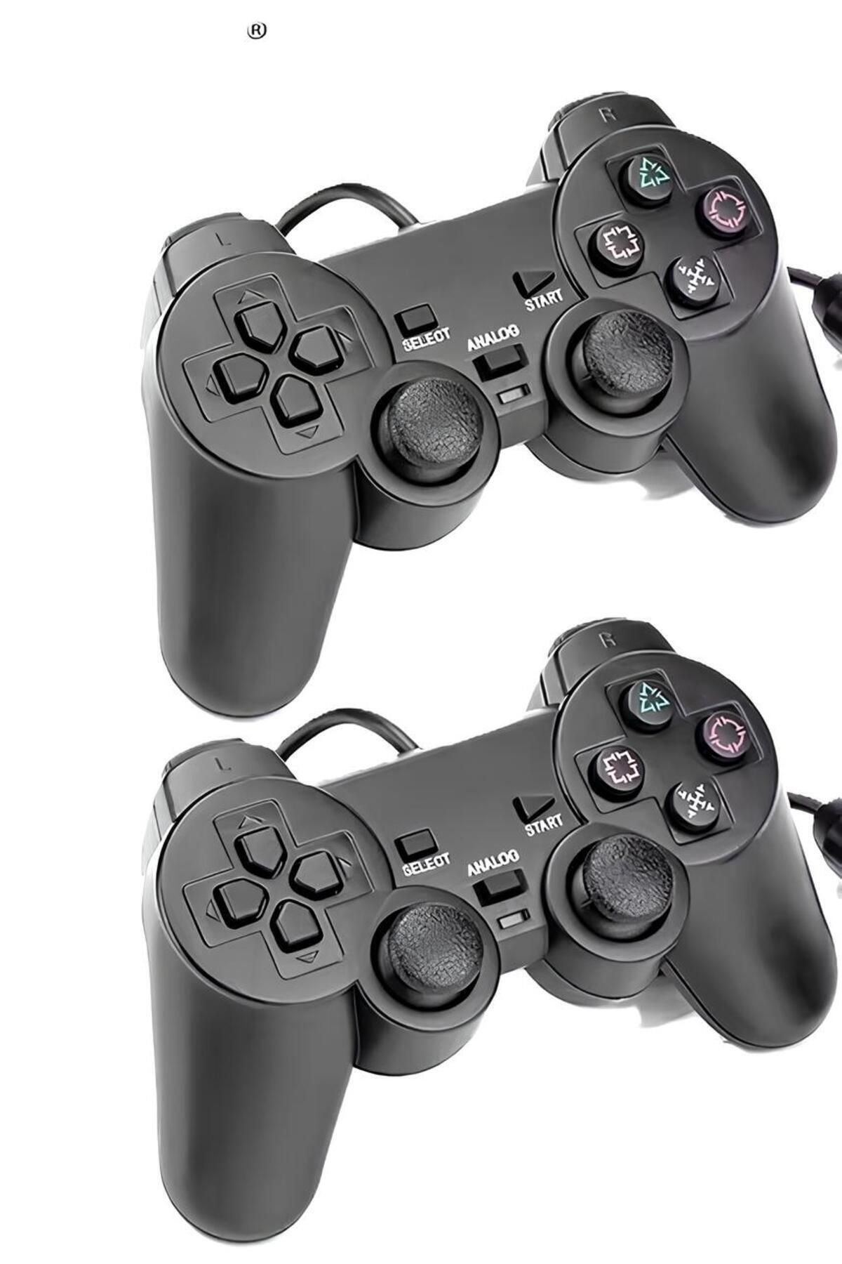 ŞimşekStore İkili Tek Usb Kablolu 1.5 Metre Joystick Gamepad Oyun Kolu Konsolu Tv Bilgisayar Ps3 Laptop Uyumlu