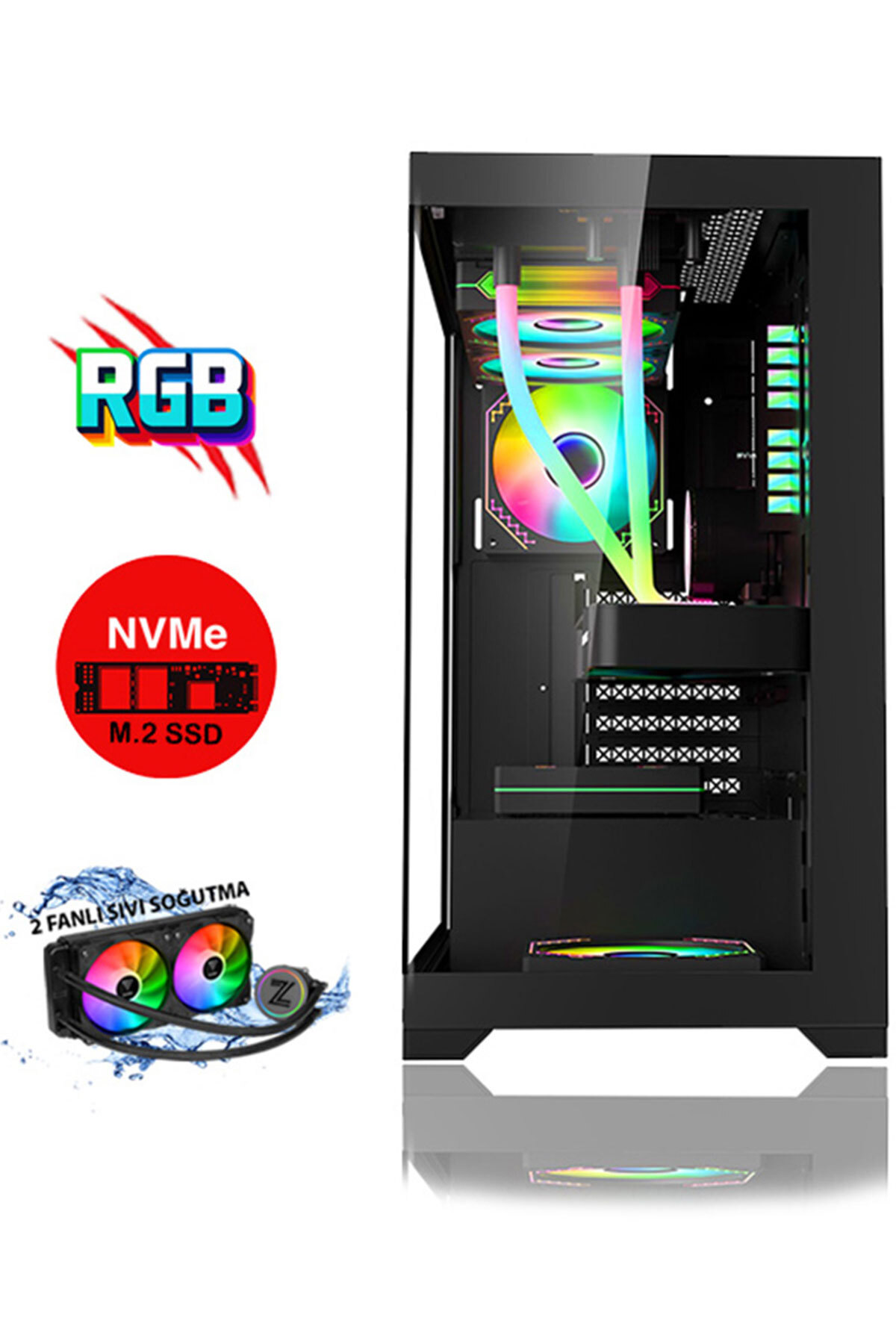 Zeiron xTreme V44 Ryzen 7 5700X 32GB RAM 1TB M.2 Nvme SSD RTX3060