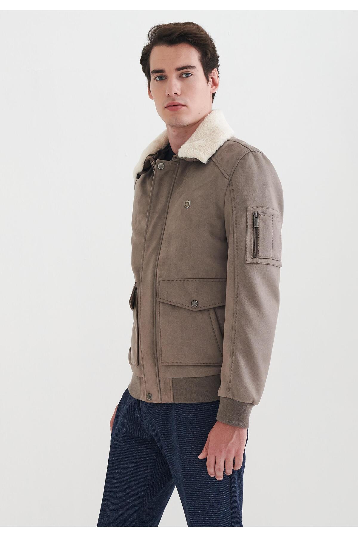 Pierre Cardin  Theo Kürk Yakalı Erkek Deri Mont, Suni Deri - Görsel 5