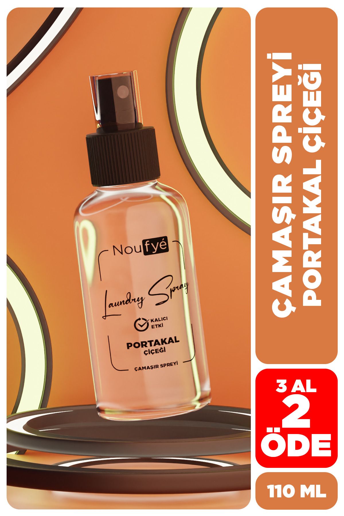 NOUFYE Portakal Çiçeği Çamaşır Ve Giysi Spreyi & Çamaşır Kokusu 110 Ml