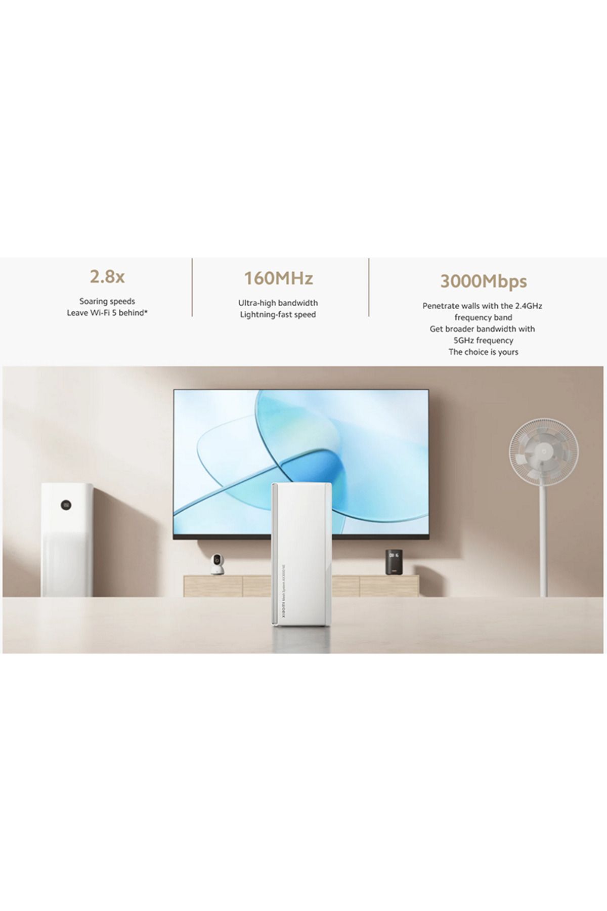 Xiaomi-Mi Mesh Router System AX3000 2Pack DVB4460GL - White 8