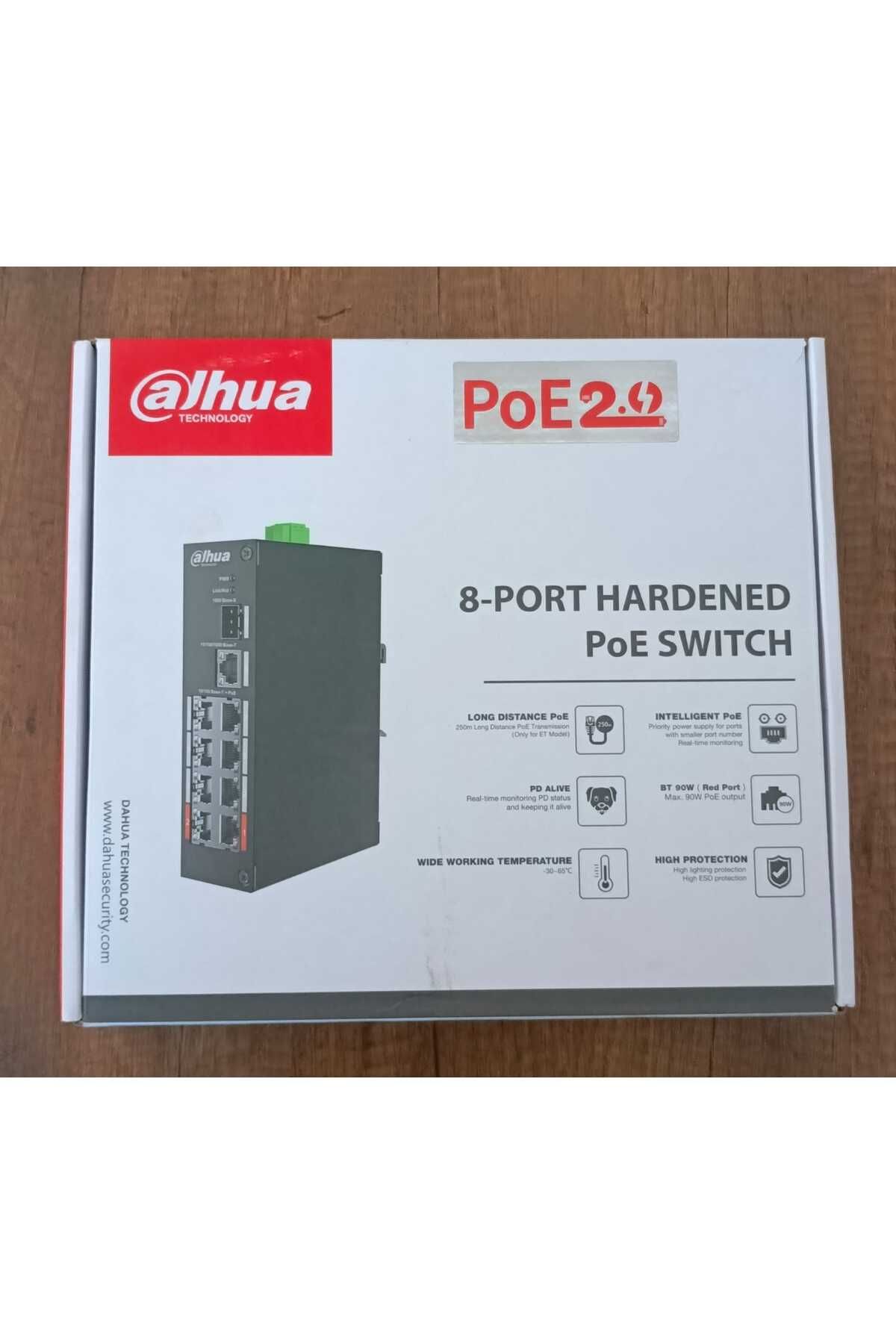 DAHUA PFS3110-8ET-96 8 PORT POE SWİTCH (8FE POE + 1GE + 1GE SFP TOPLAM 96W POE)