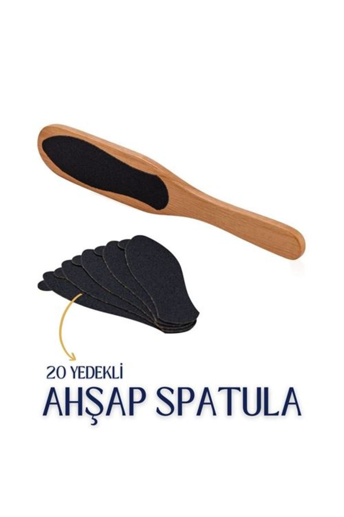 Takaz Global 20 Yedekli Ahşap Pedikür Spatulası 718995