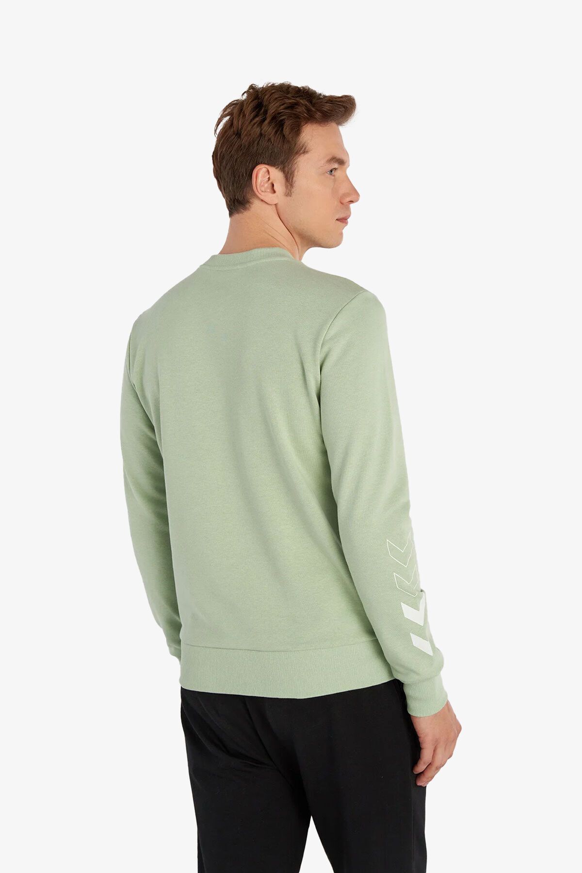 hummel-Hmlelemental Men's Green Sweatshirt 921936 -9830 3