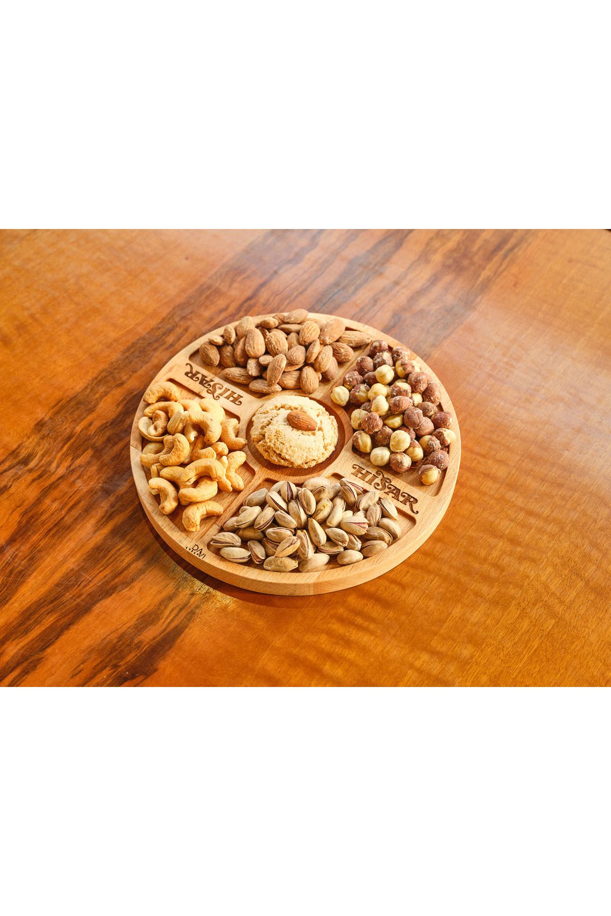 Davi Ahşap-Presentation Plate with Wooden Compartments - Stylish and Multi-Purpose 3