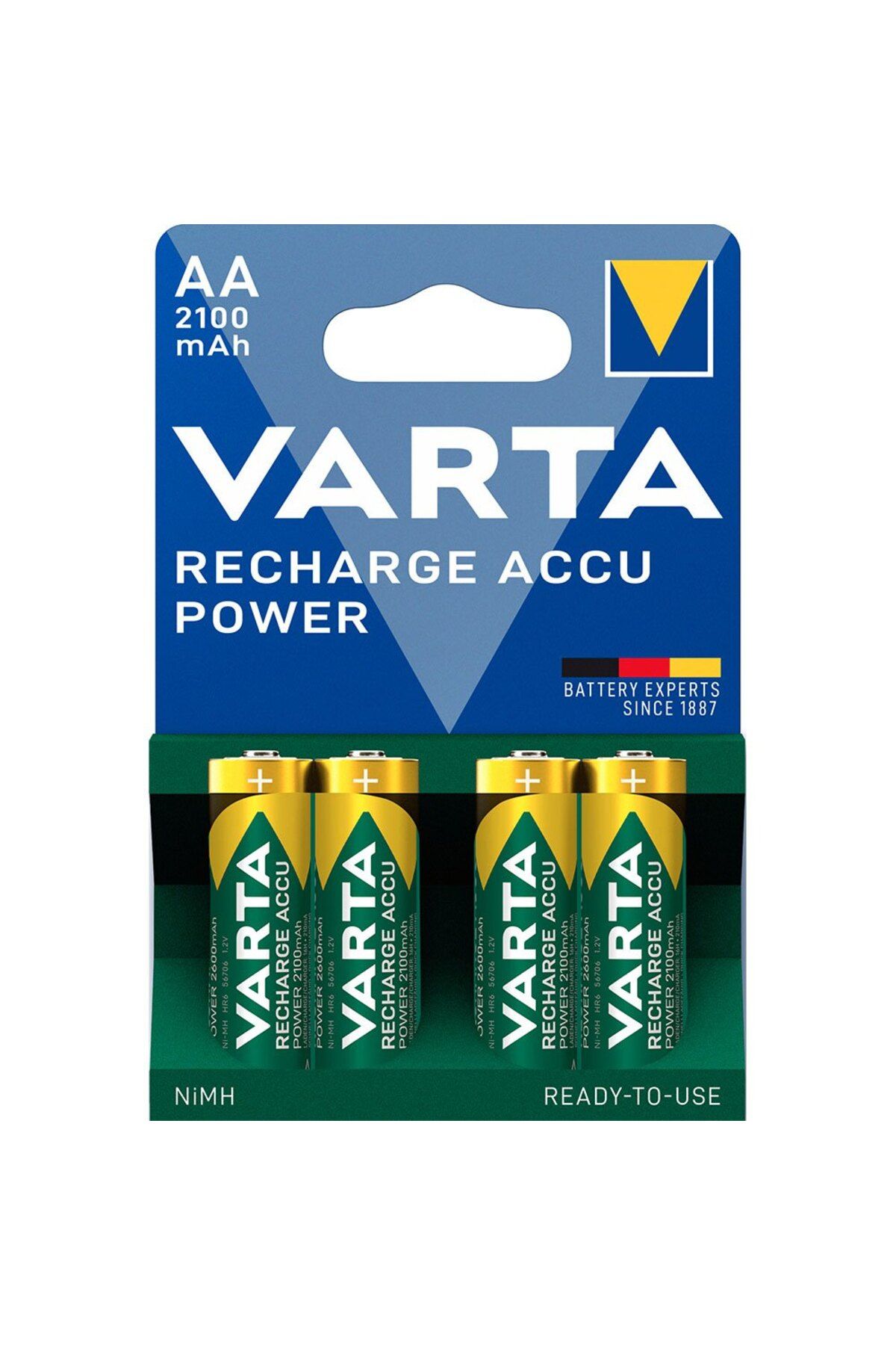 Varta Yeni Ambalaj Şarj Edilebilir Pil Aa 2100 Mah 4 Adet