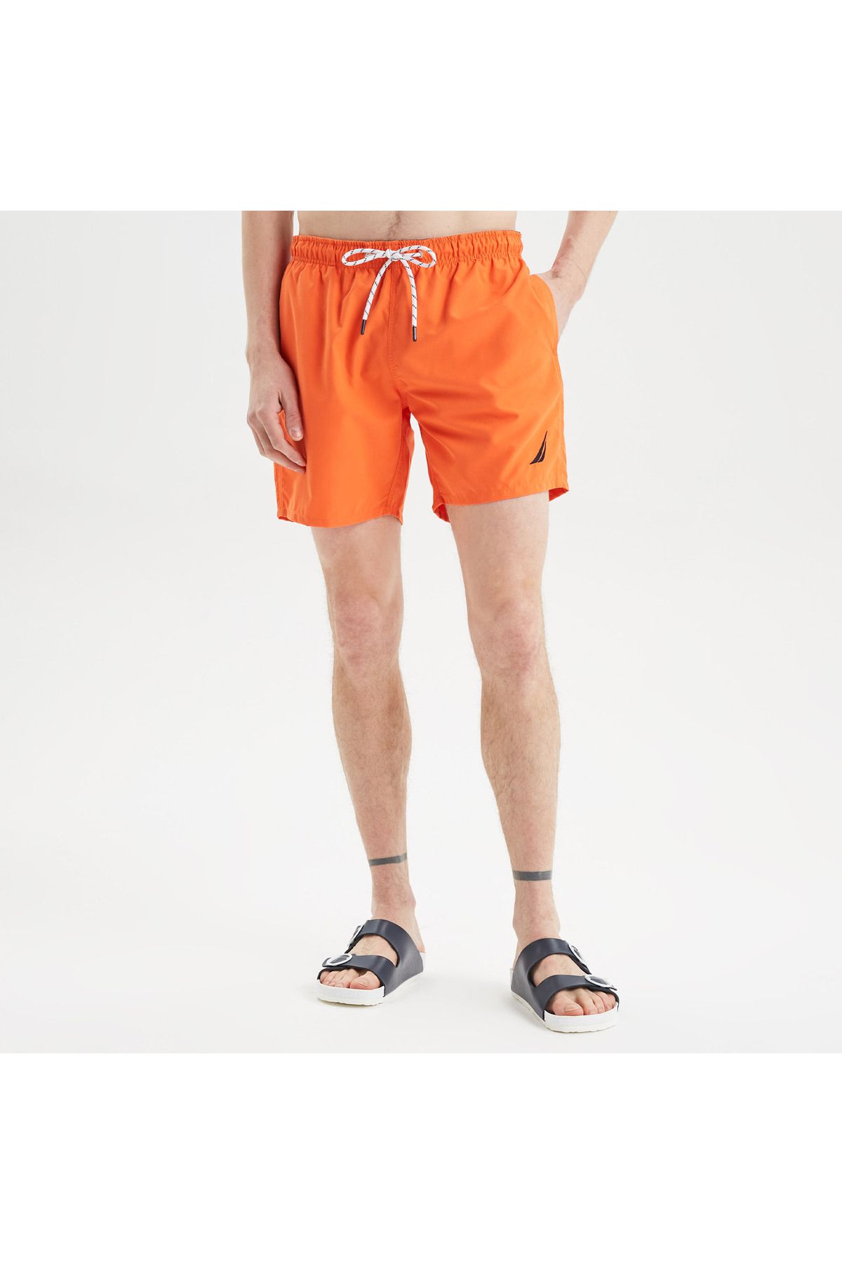 شلوارک شنا نارنجی مردانه لباس اورجینال Nautica