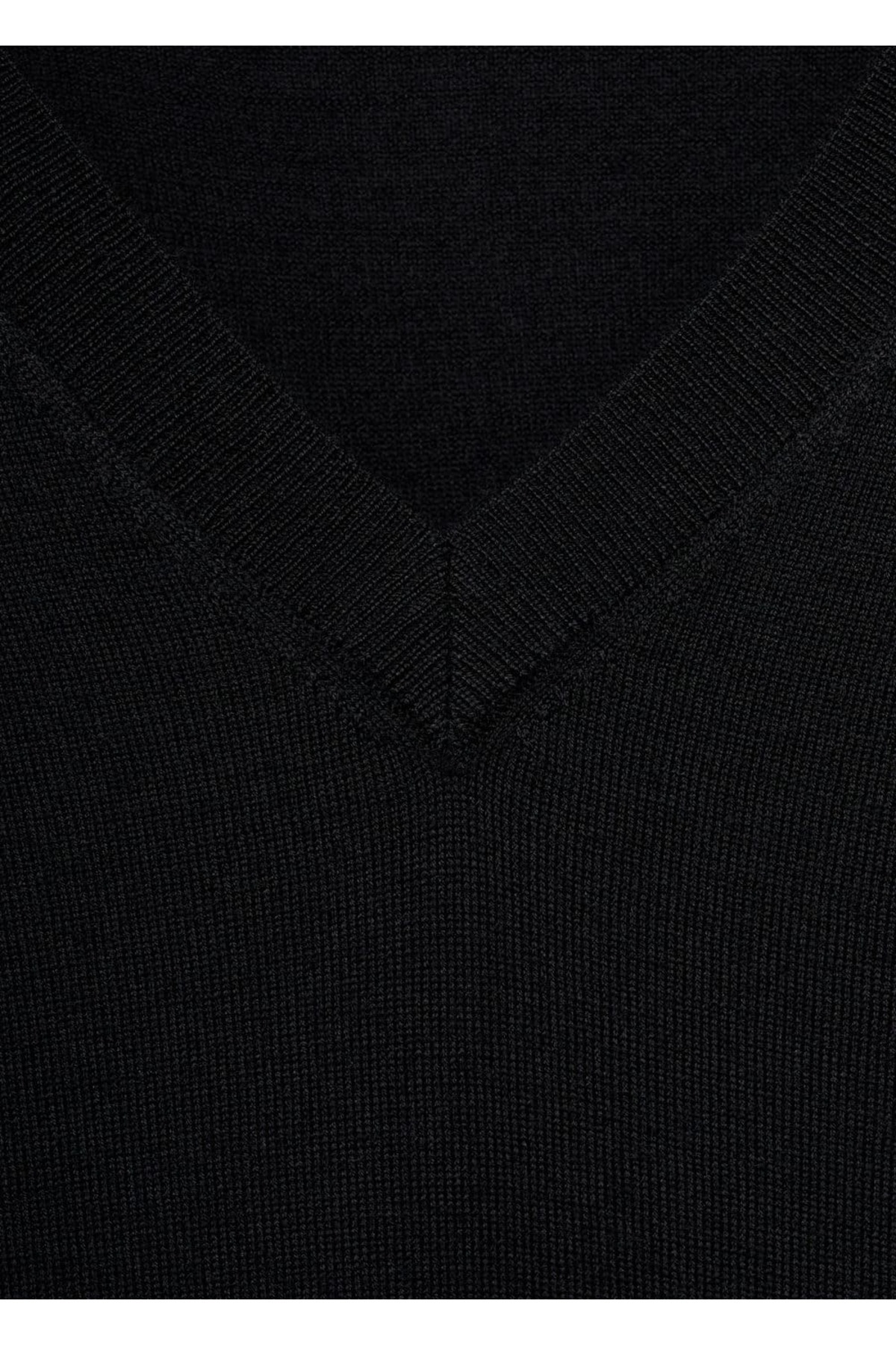 MANGO Man-Πουλόβερ με λαιμόκοψη 100% merino μαλλί 6