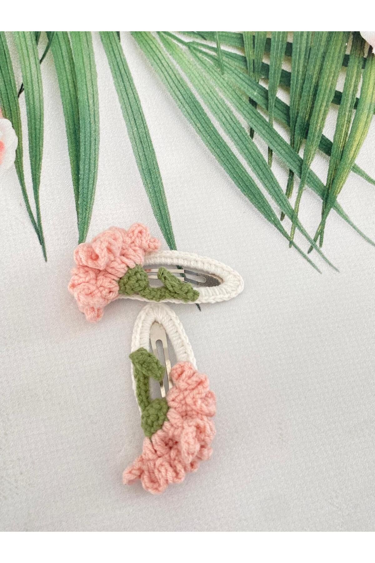Kadın Girişimciler Atölyesi-Clove Pink Long-Lasting Handmade 2-Piece Niche Snap Buckle (Suitable for Any Age Group Use) 3