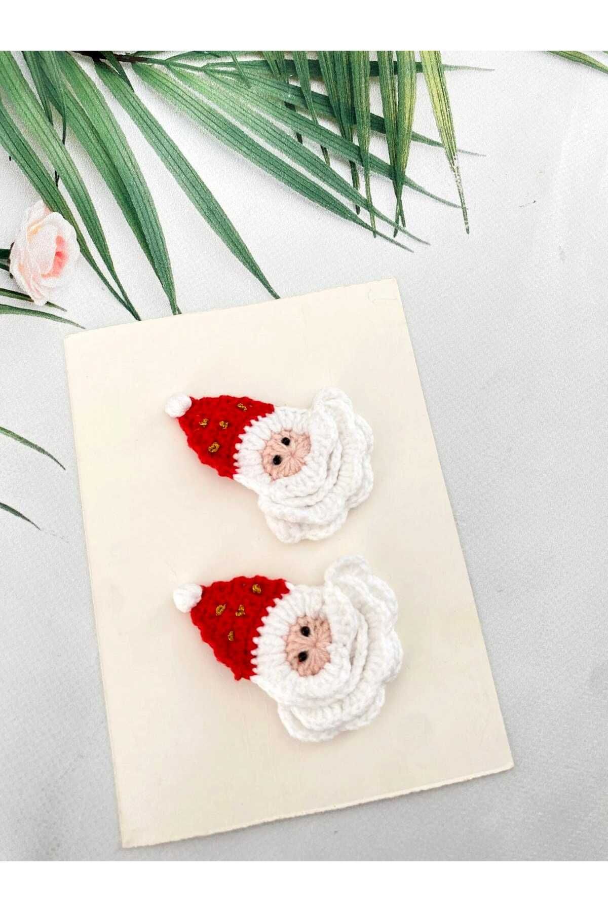 Kadın Girişimciler Atölyesi-Christmas Themed Red Santa Claus 2-Piece Snap Buckle (Suitable for Any Age Group Use) 3