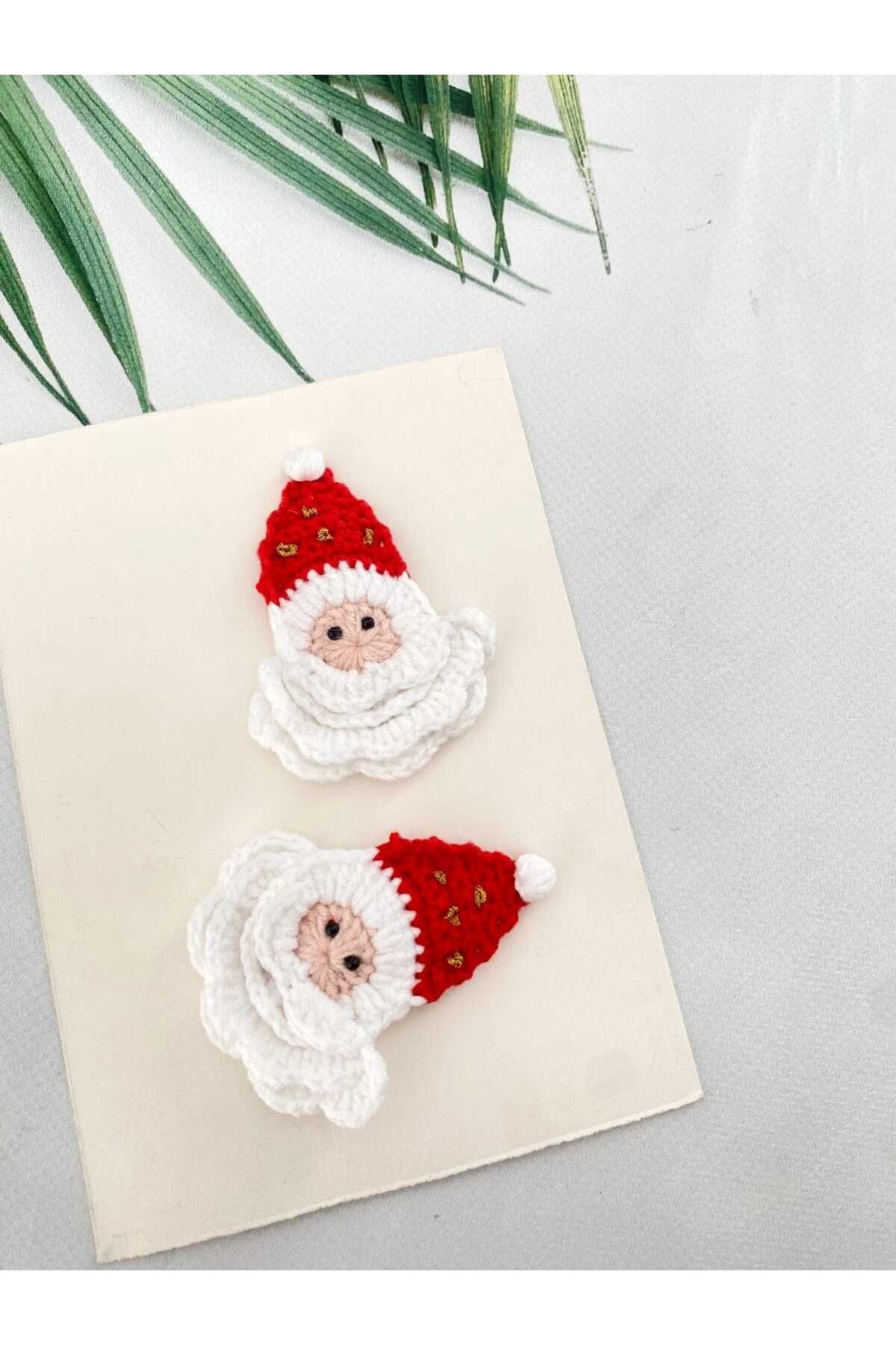 Kadın Girişimciler Atölyesi-Christmas Themed Red Santa Claus 2-Piece Snap Buckle (Suitable for Any Age Group Use) 1