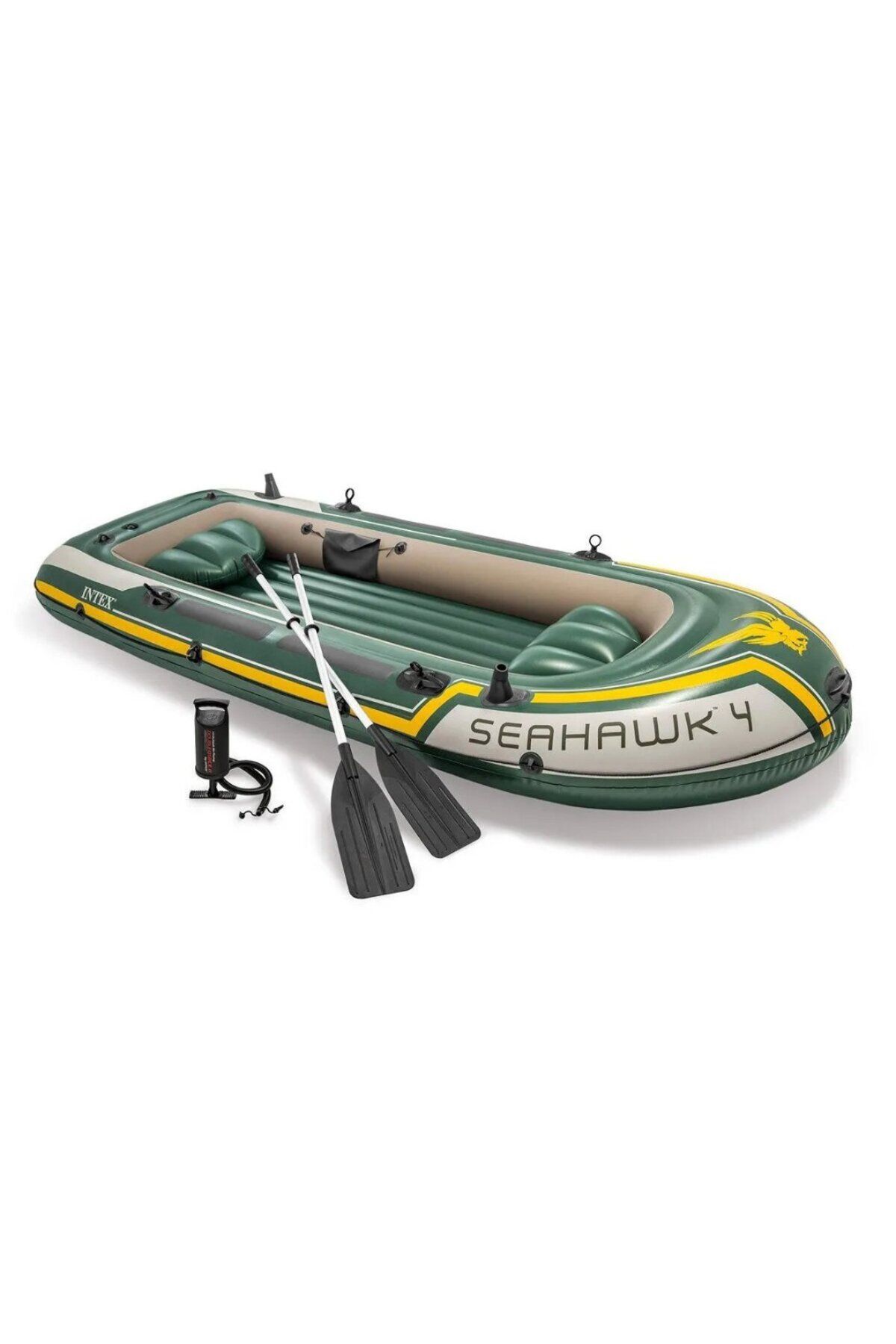 Intex İntex Seahawk 4 Model Bot+Kürek+Pompa Seti - 351 x 145 x 48 Cm | Mavi Su Dünyası