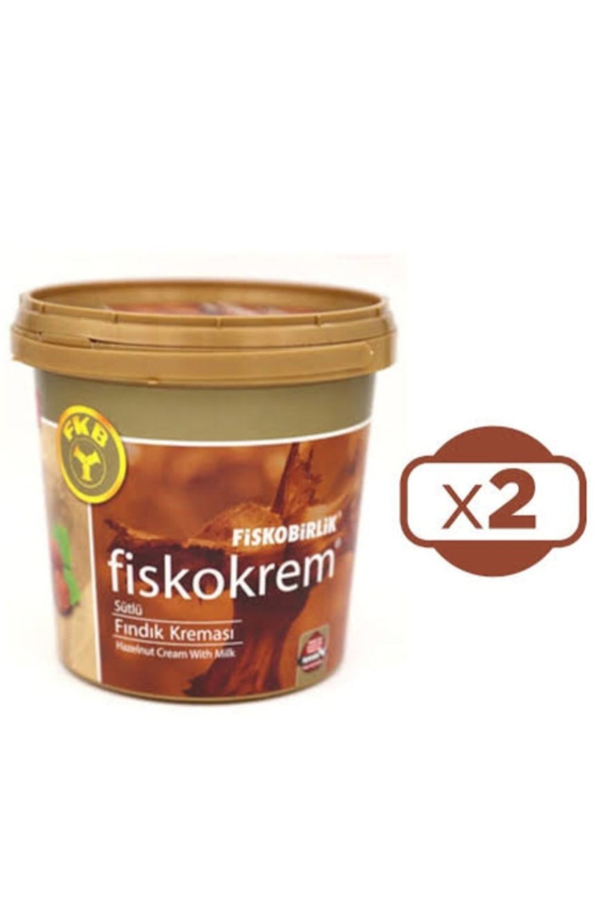 Fiskobirlik Fiskokrem Sütlü Fındık Kreması 1Kg 2 li