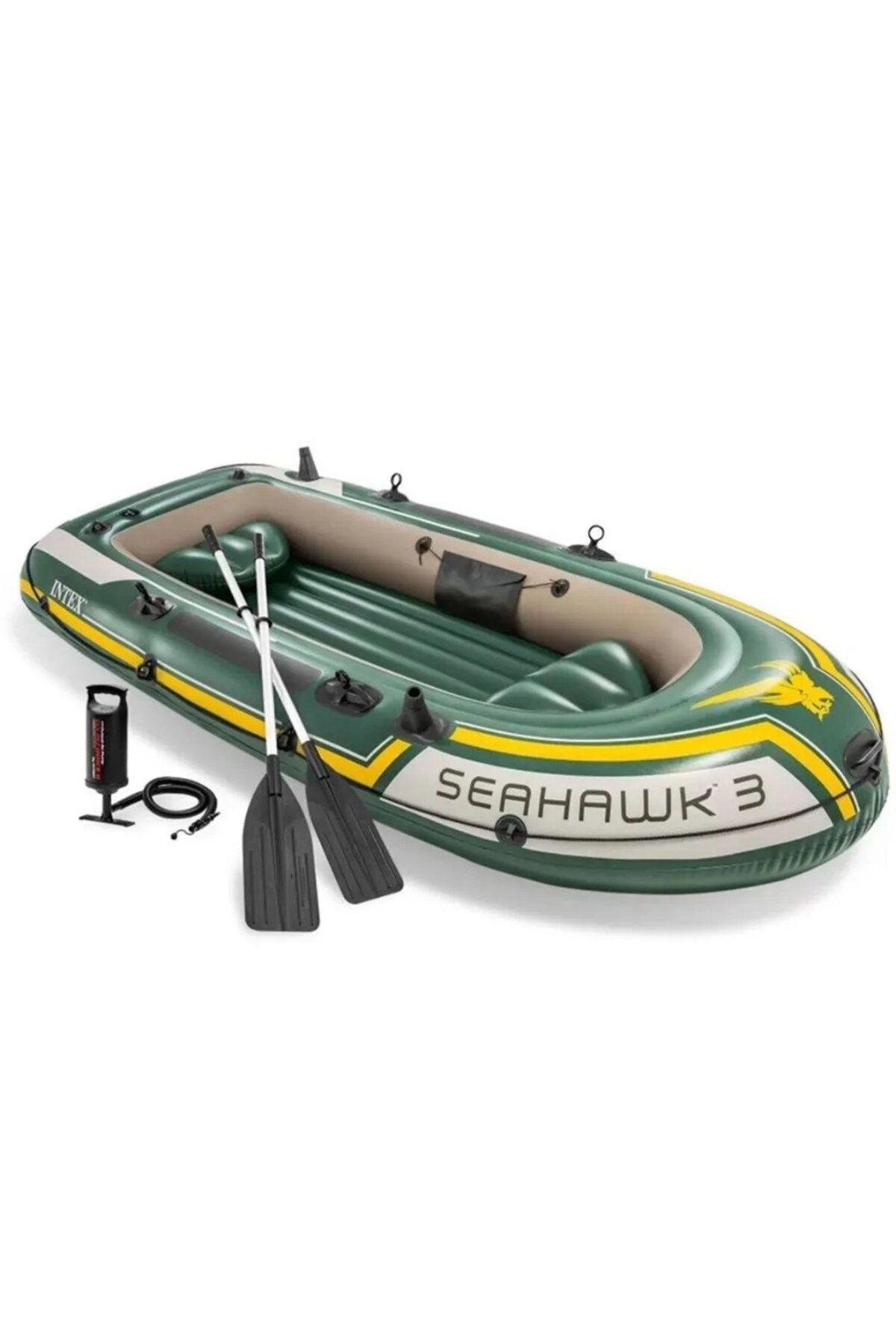 Intex Seahawk 3 Model Bot+Kürek+Pompa Seti - 295 x 137 x 43 Cm | Mavi Su Dünyası 68380