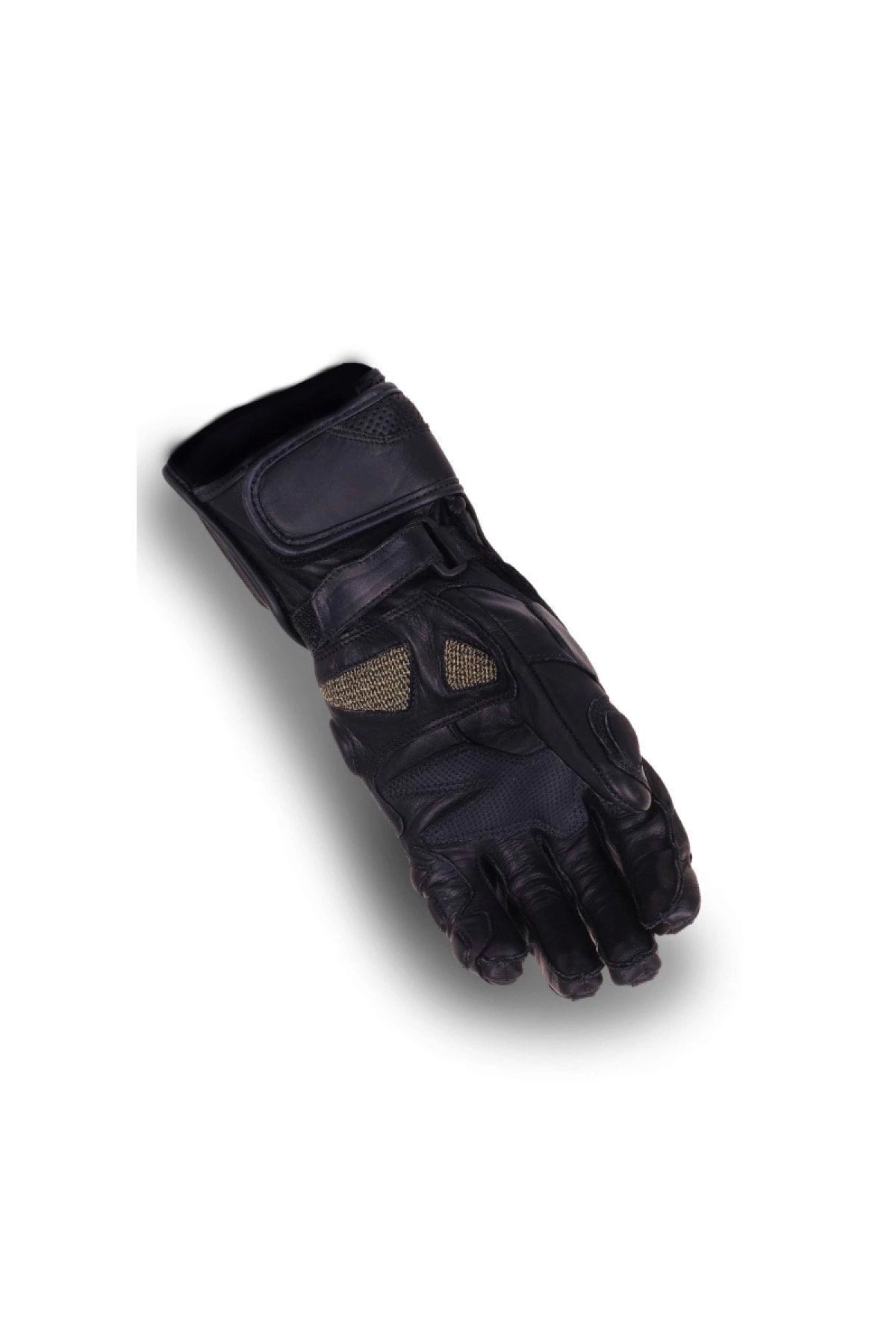 VENOM-D2 Long Genuine Leather Motorcycle Gloves 3