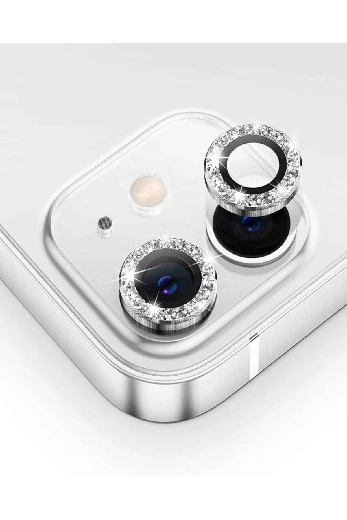 Iphone 11 - 12 Uyumlu Parlak Taşlı Kamera Lens Koruyucu
