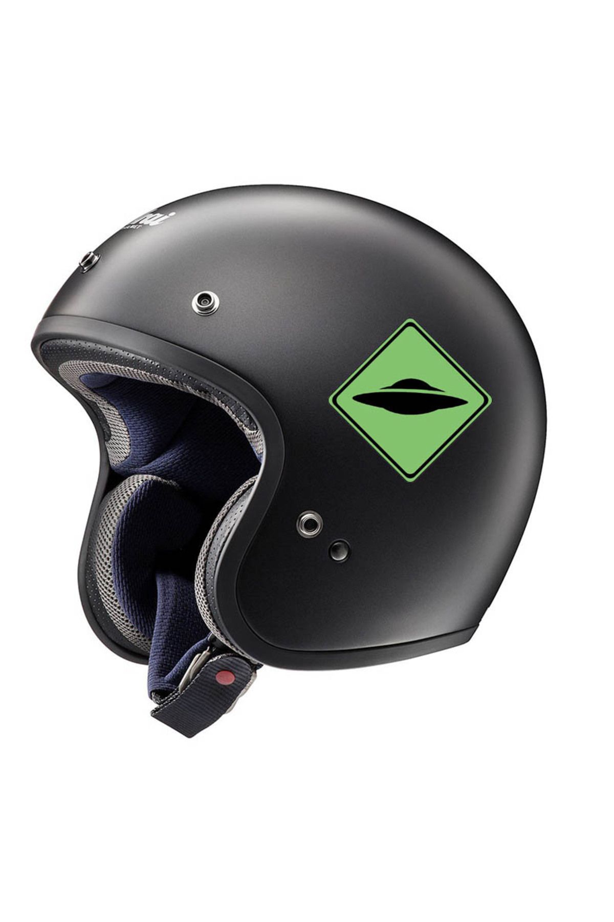 MegaSticker-Autocolant Ufo Semn de avertizare Autocolant Auto, Motocicletă, Cască, Laptop, Autocolant pentru Parbriz 13x13 Cm 3