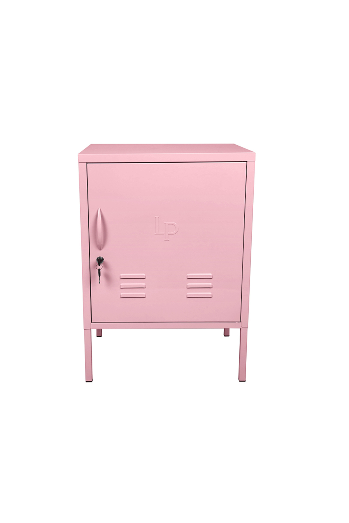 Larisa & Pumpkin Retro Locker Tek Kapaklı Pembe Dolap
