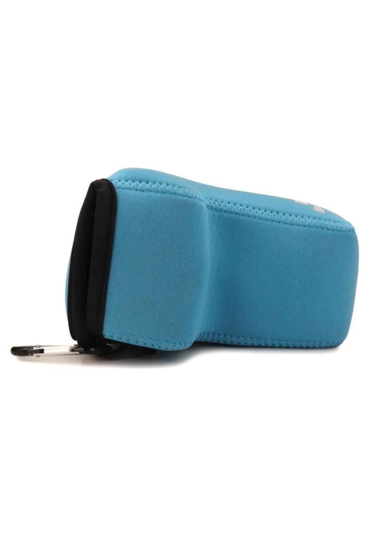 لوازم جانبی کیف مشکی مردانه و زنانه سیاه CAMABER CAMAM NEOPRENE CANON EOS M6 MARK II 18 150 میلی متر سازگار با MegaGear