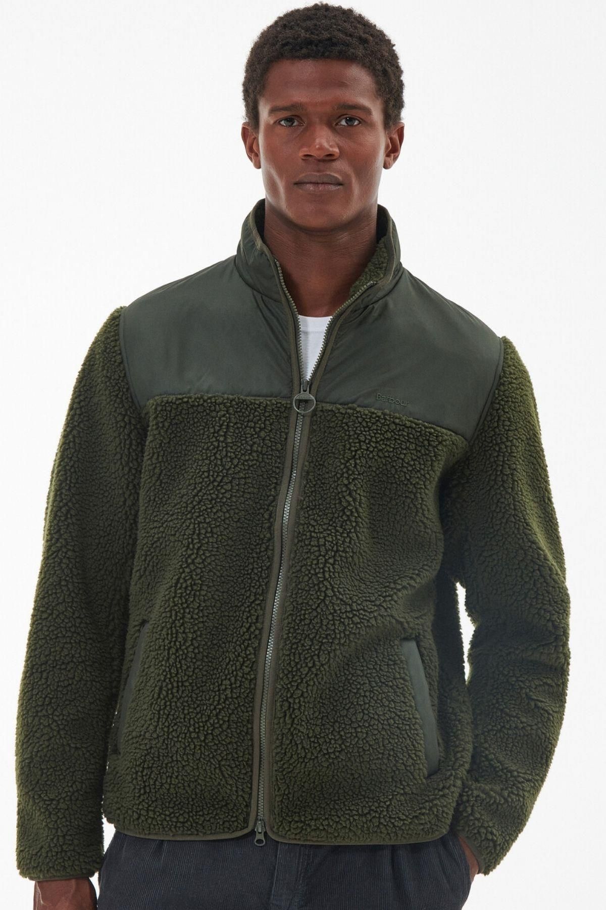 ژاکت پشمی هابسون Ol51 Olive Barbour