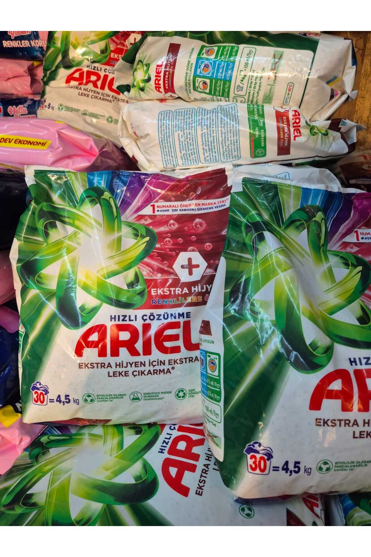 Ekstra Hijyen Hızlı Stil Toz Çamaşır Deterjanı Renkliler 4,5 Kg X 2 Adet