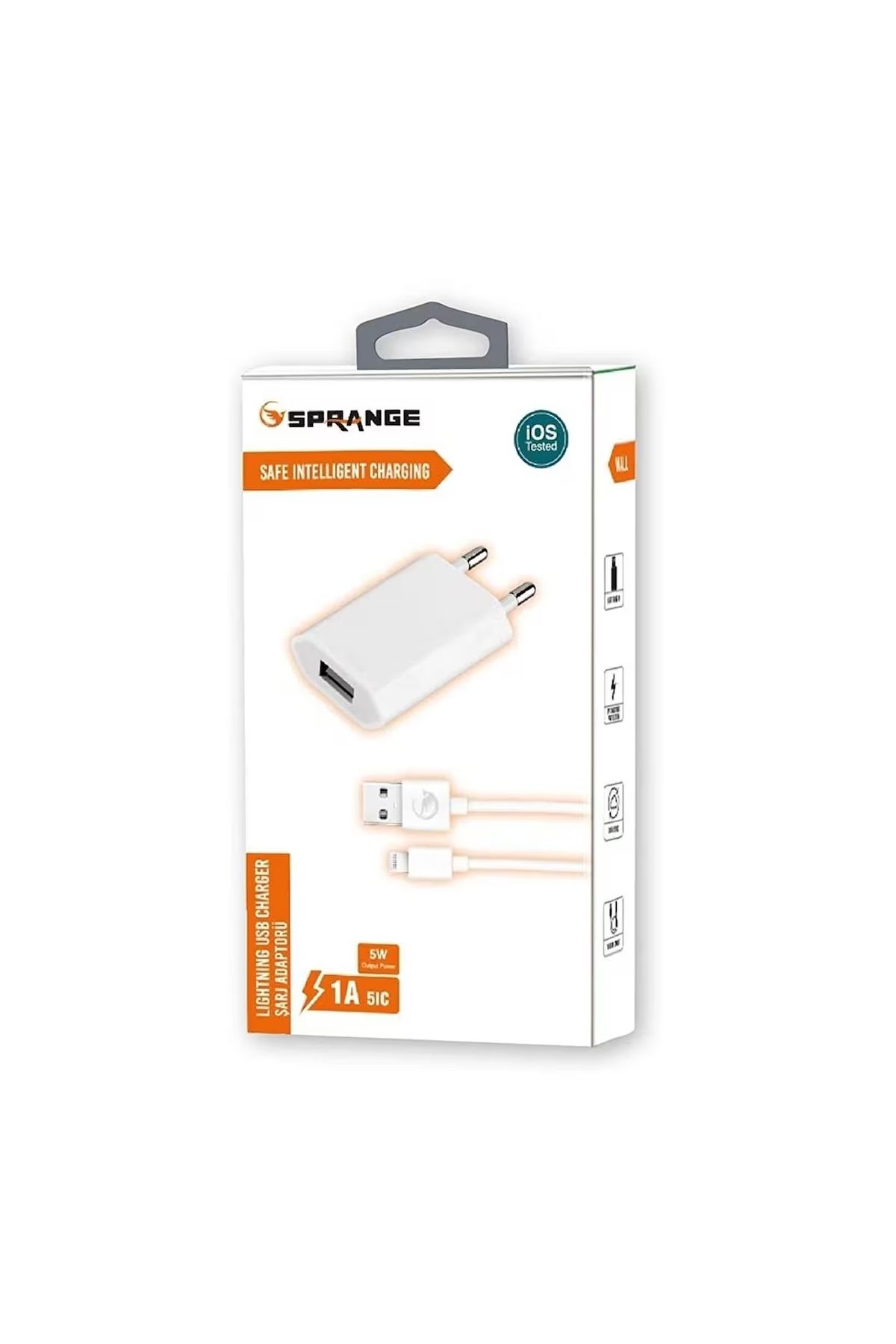 Orjinal İphone Uyumlu 5w 1a Usb Lightning Şarj Aleti Komple Set 5- 6-7-8-x-10-11-12-13-14