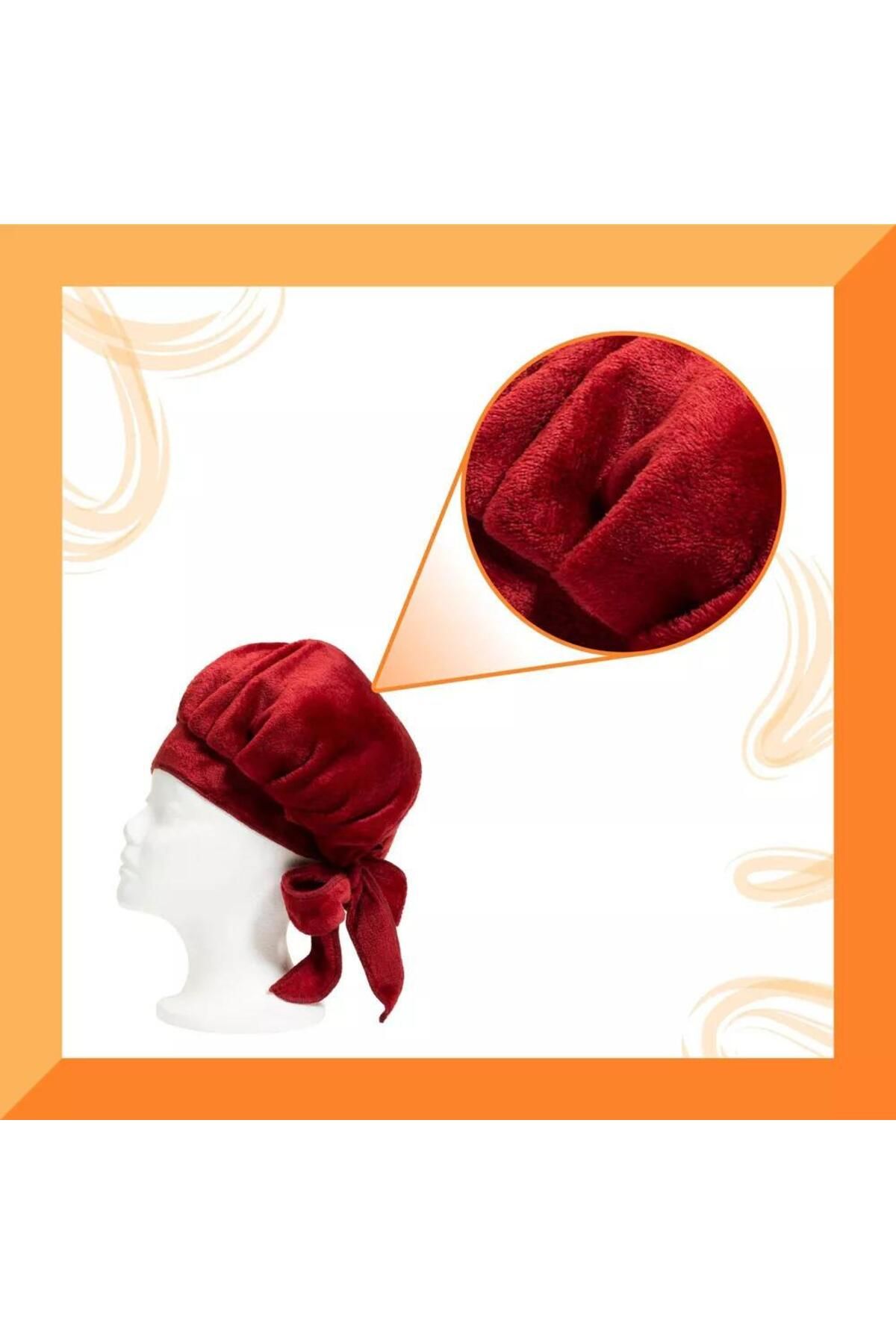 Cantu-Microfiber Hair Dryer Cap - Claret Red 2