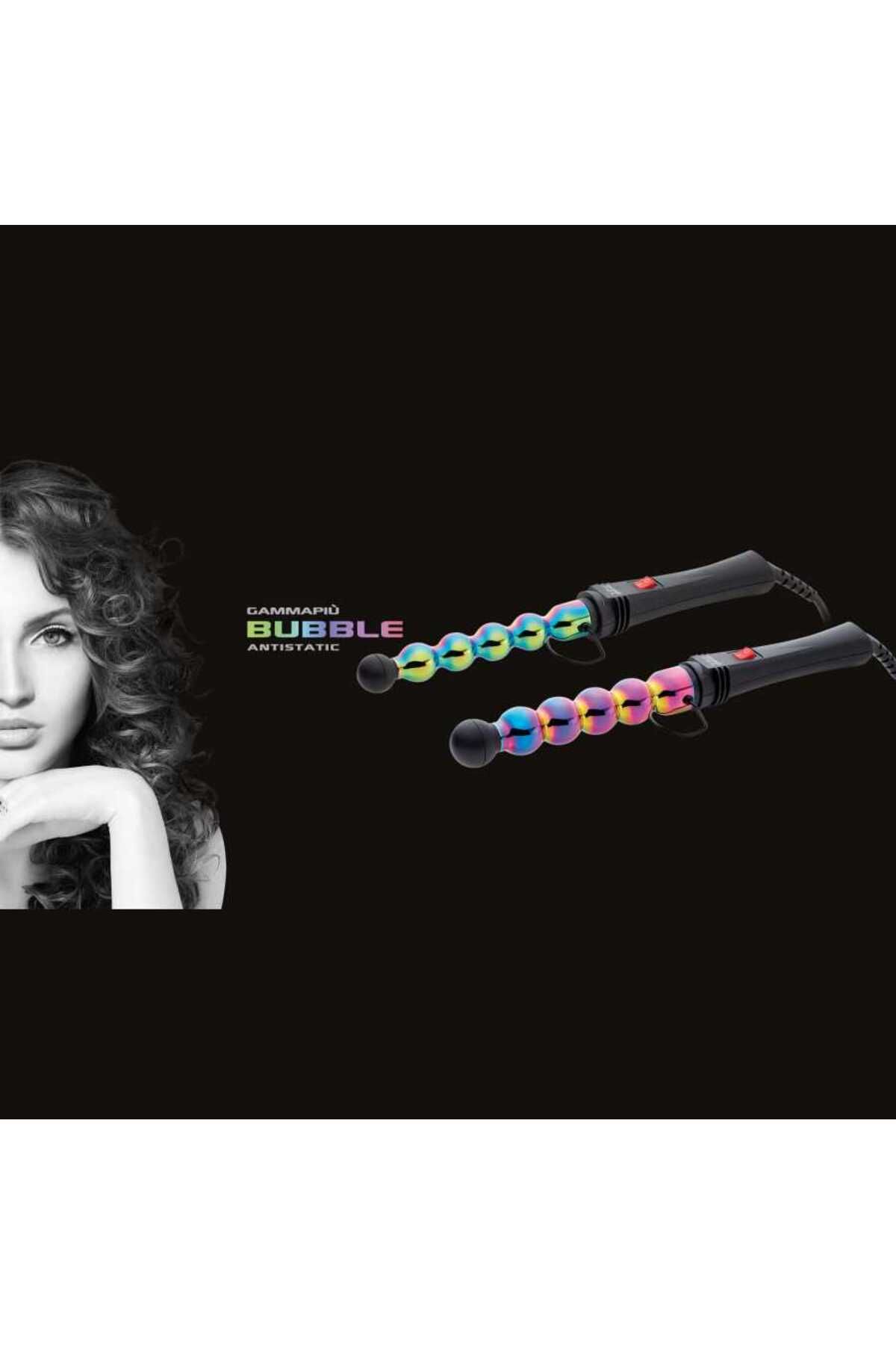 Gamma Piu-مكواة تجعيد الشعر Iron Bubble Rainbow 033 2