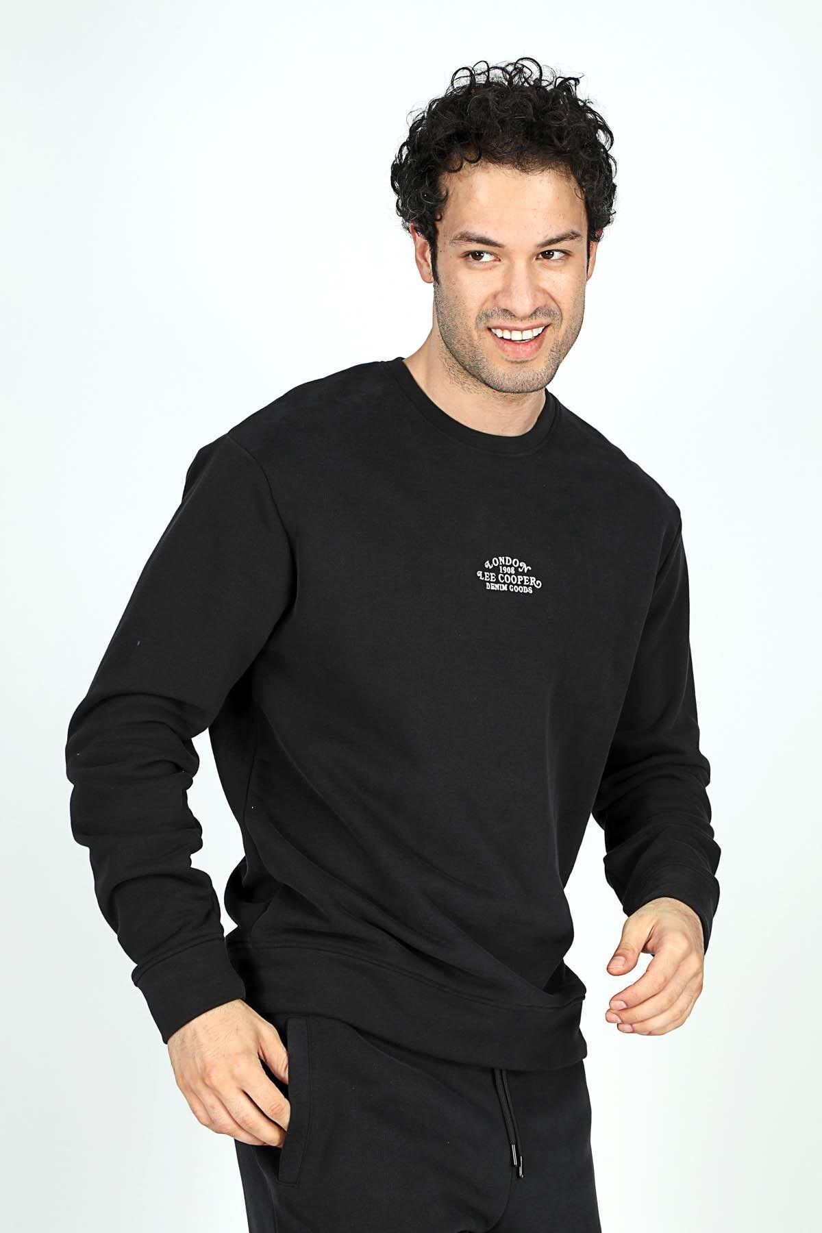 Lee Cooper-Men's Kid O Neck Sweatshirt - Anthracite 2