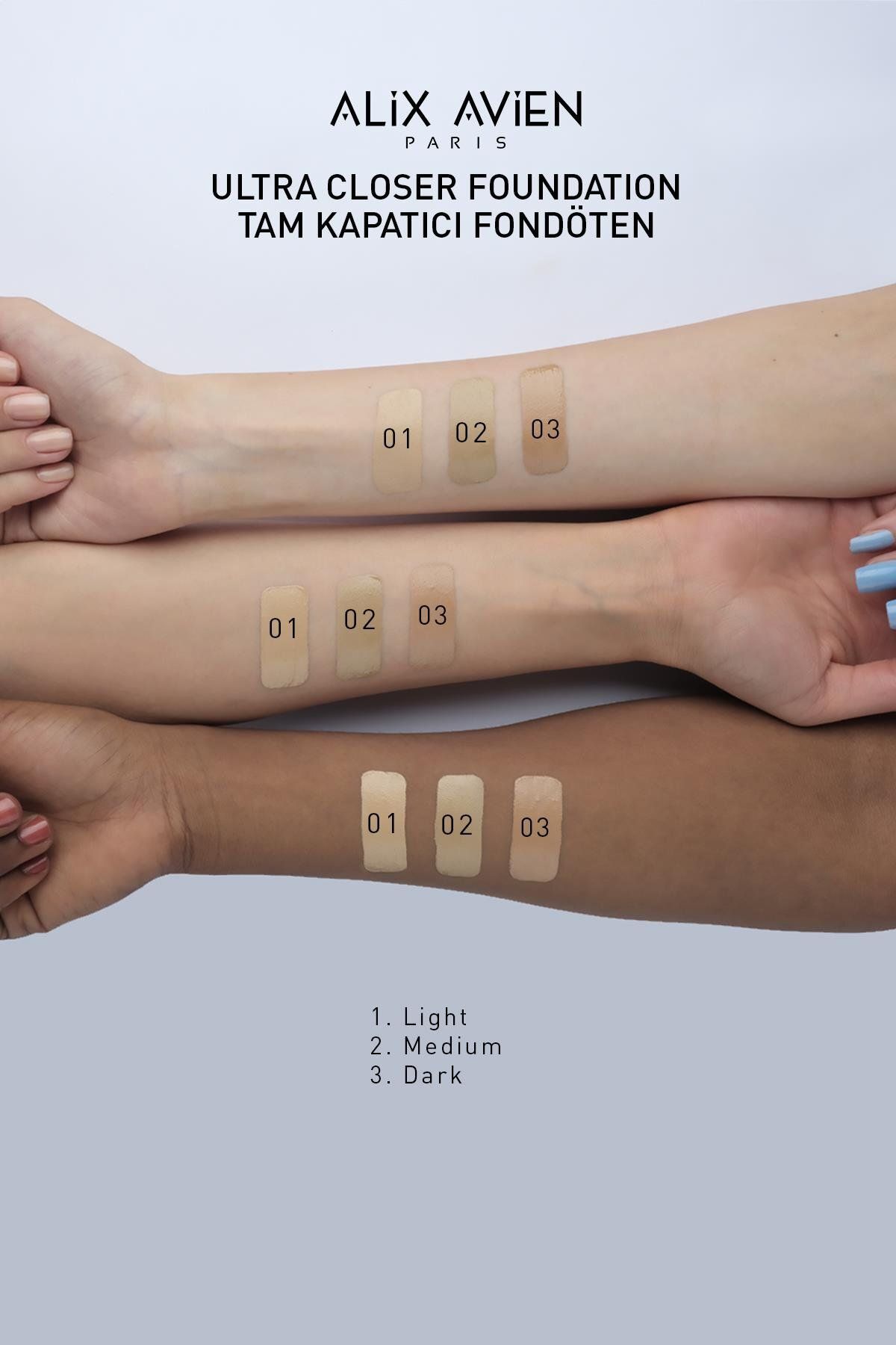 Alix Avien-Ultra Covering Moisturizing Foundation with Spf35 Factor and Vitamin E & C - Ultra Covering Foundation 02 5
