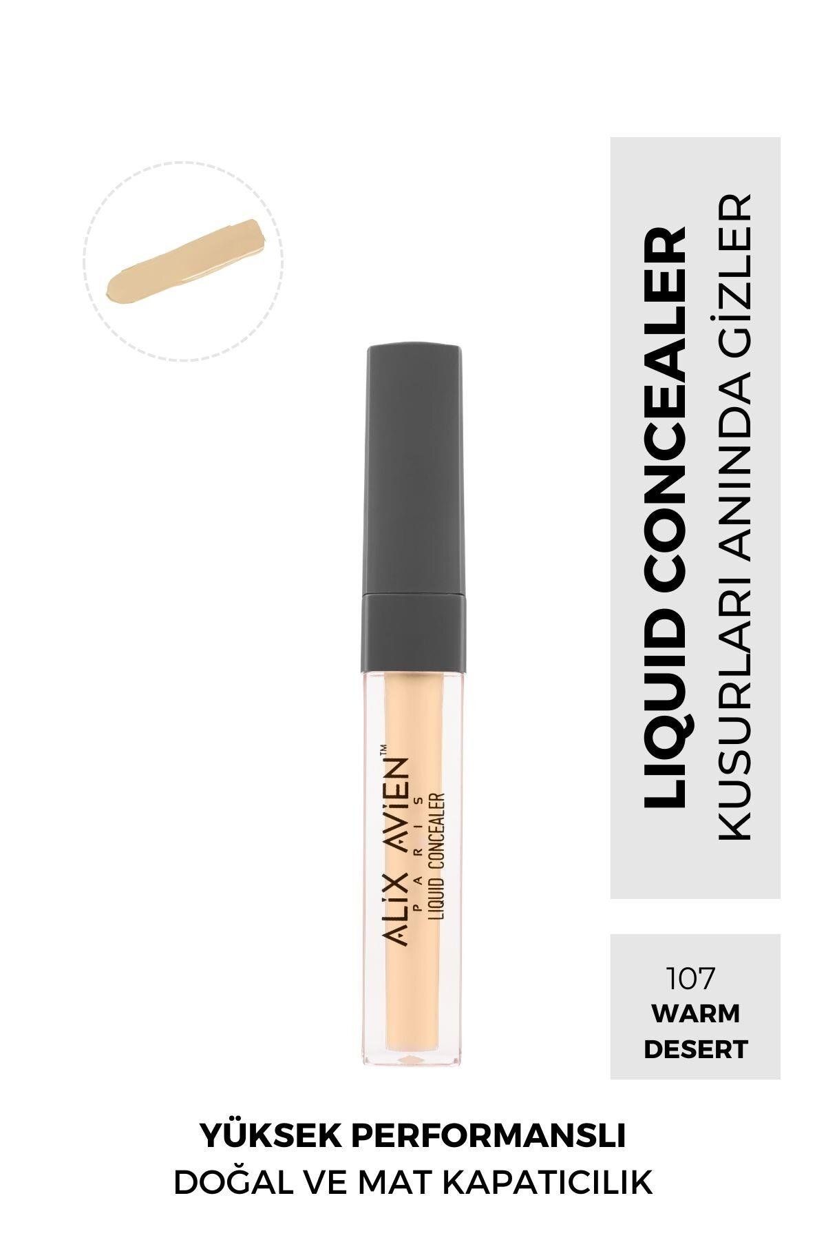 Alix Avien-Liquid Under Eye Concealer - Medium Skin Warm Under Skin Tone - Liquid Concealer 107 Warm Desert 1