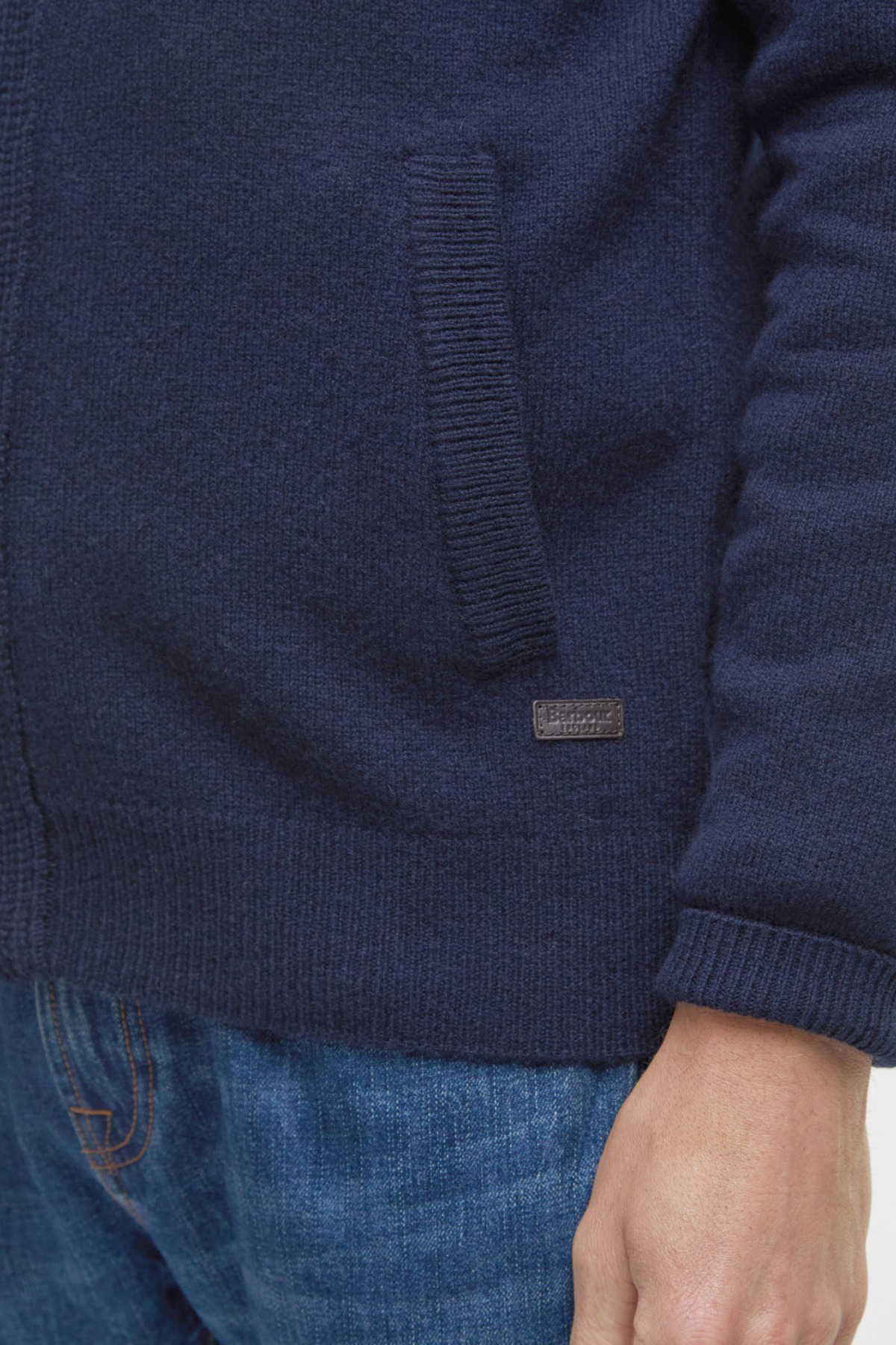 بافت مردانه راسته آستین بلند | باربور Barbour MKN0731-722 - تصویر 7