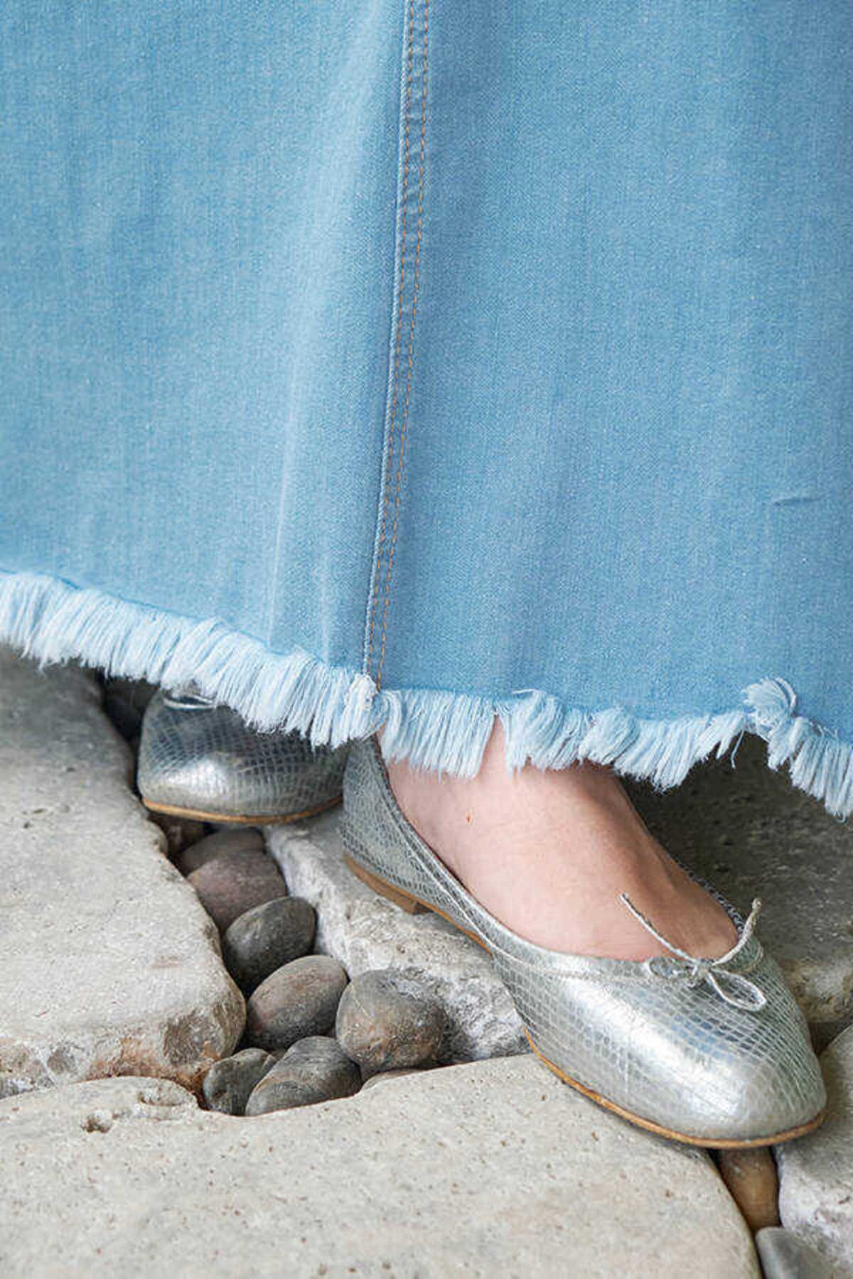 Neways-2252-Denim Tassel Skirt - Light Blue 5