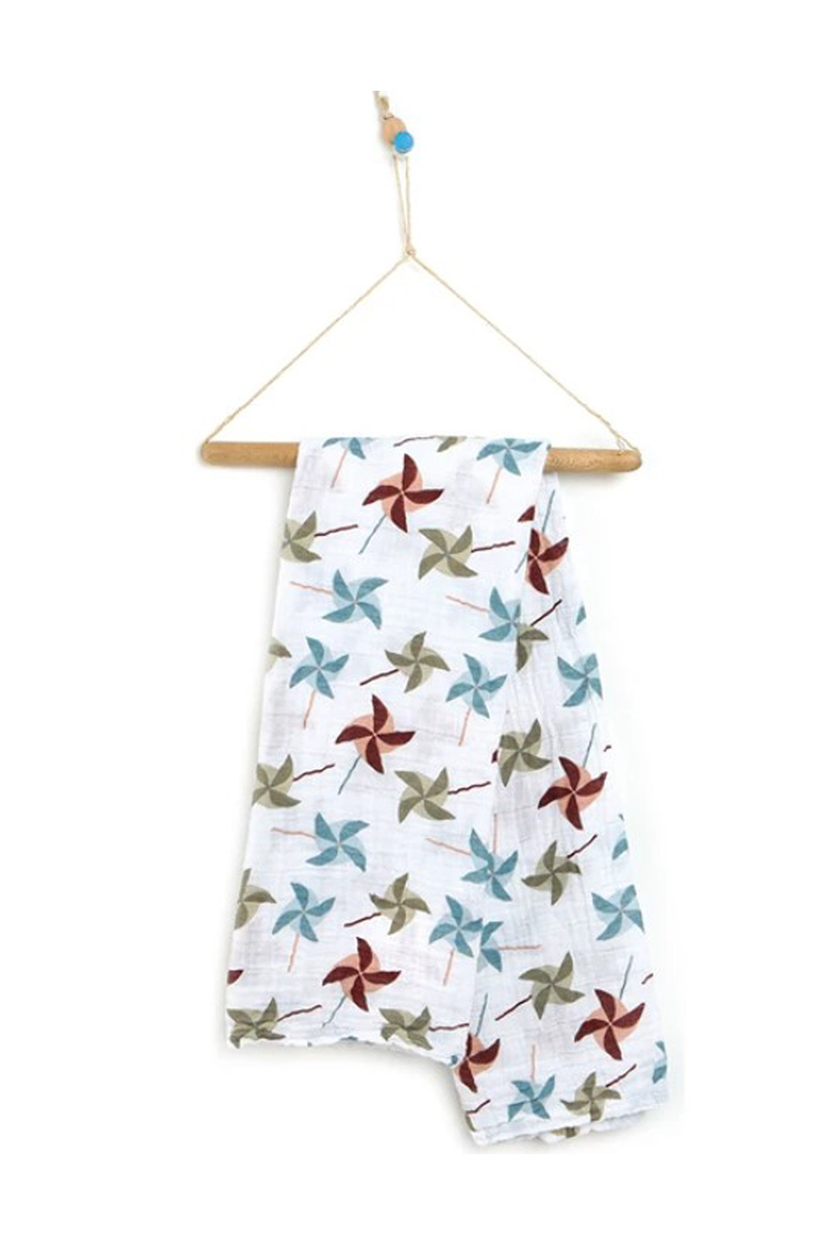 Little Dreams ebebek-Unisex Muslin Blanket - Wind Rose Pattern, Washable Blanket 3