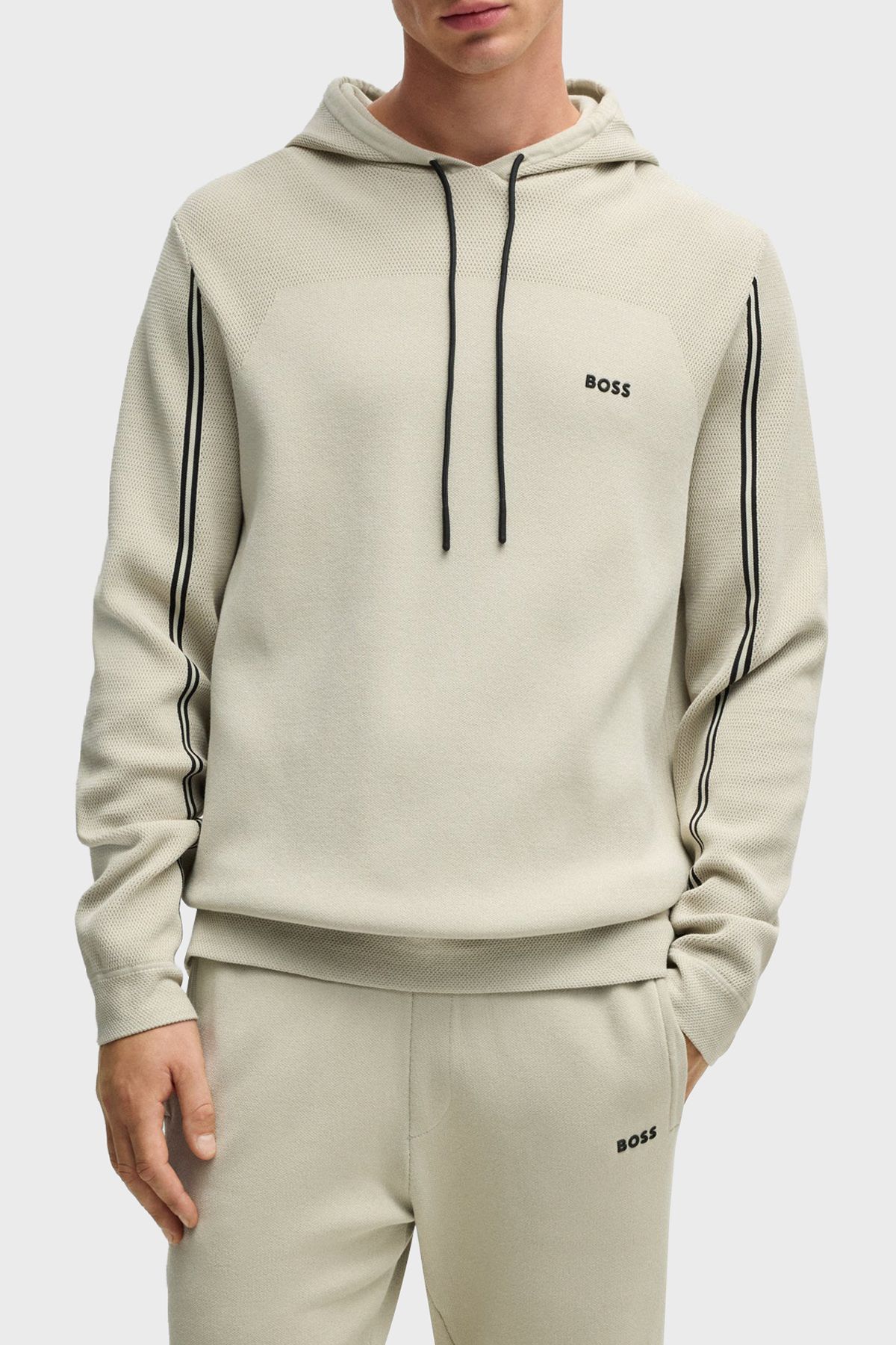 آرم Regular Fit Hooded Sweat مردانه SWEAT 50523284 271 BOSS
