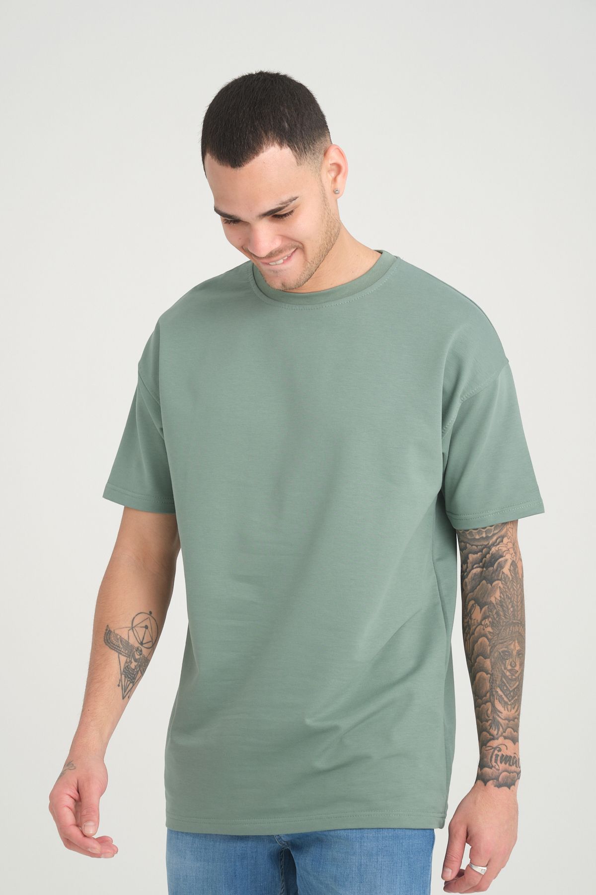 GRODYT-GRODY.T basic unisex relaxed oversize tshirt Mildew 5
