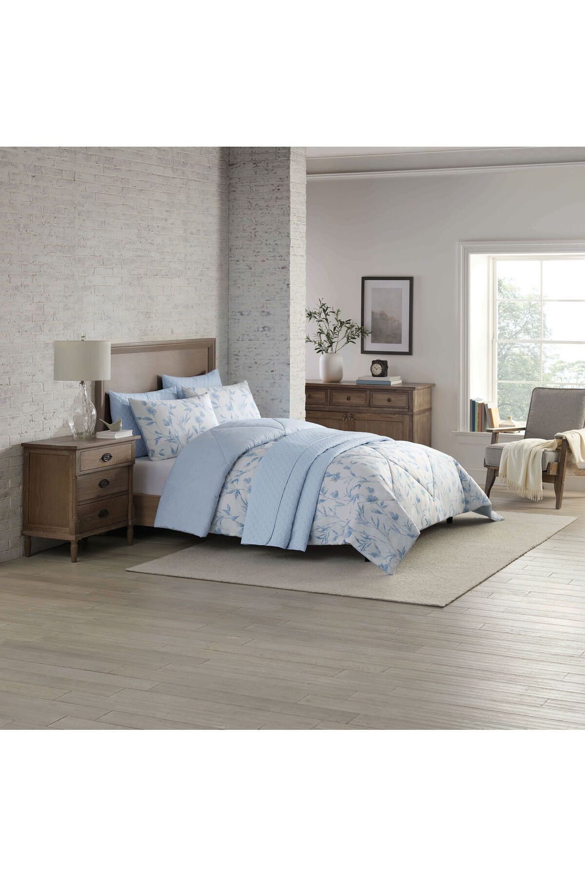 Orange Bed & Bath-Fall Costco | Double Size Comforter Set 6 Pieces - Light Blue|blue279 × 243 Cm 1