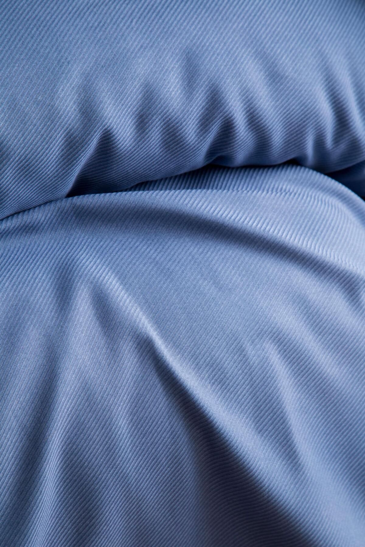Apricitas HOME-Double Person Bamboo Pique Set Freely Indigo - Pique Set with Duvet Cover 4