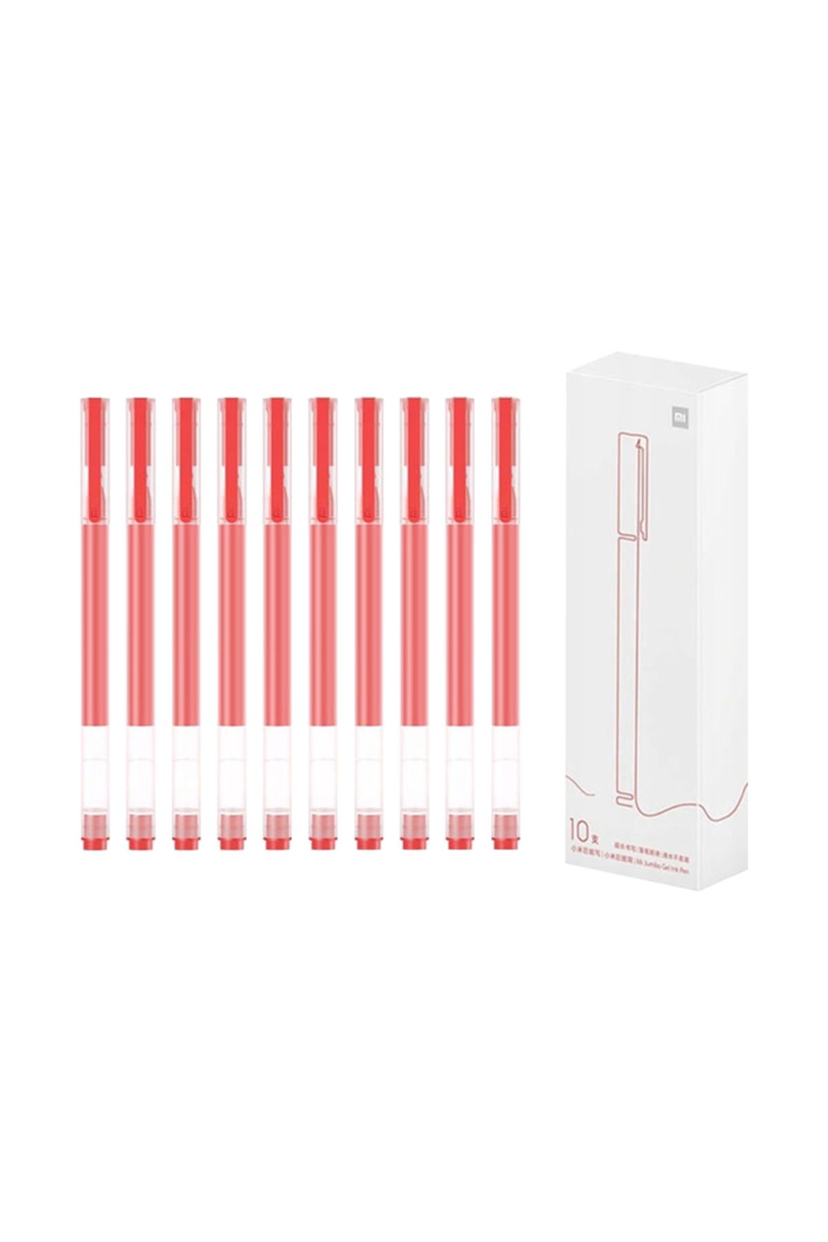 Xiaomi-High-Capacity Gel Pen 10-Pack BHR8863GL - Red 1