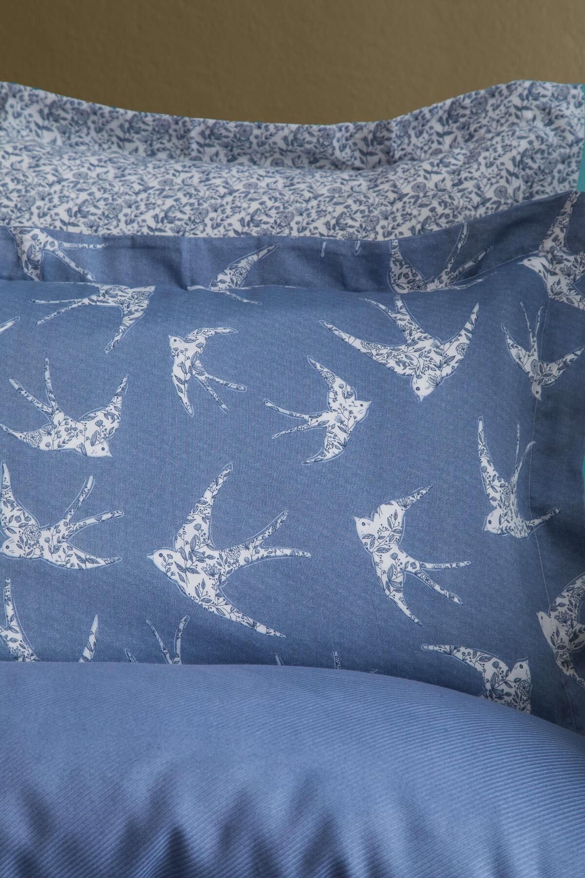 Apricitas HOME-Double Person Bamboo Pique Set Freely Indigo - Pique Set with Duvet Cover 3