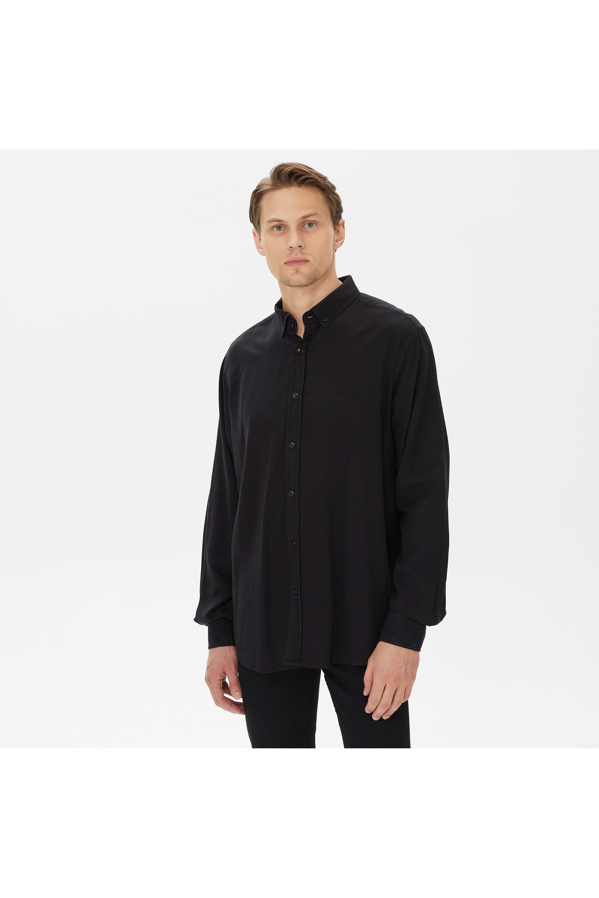 Nautica Erkek Siyah Classic Fit Gömlek — مشکی W37232T