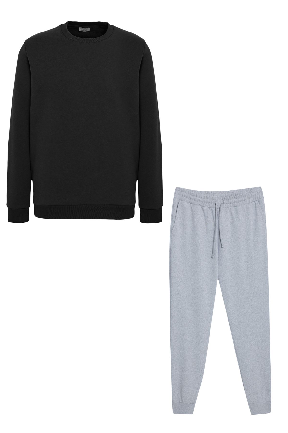 George Henry Set De 2 Din Bumbac Cu 3 Fire - Gâtul Crew Keep Warm Fit Standard Masculin - 2XL