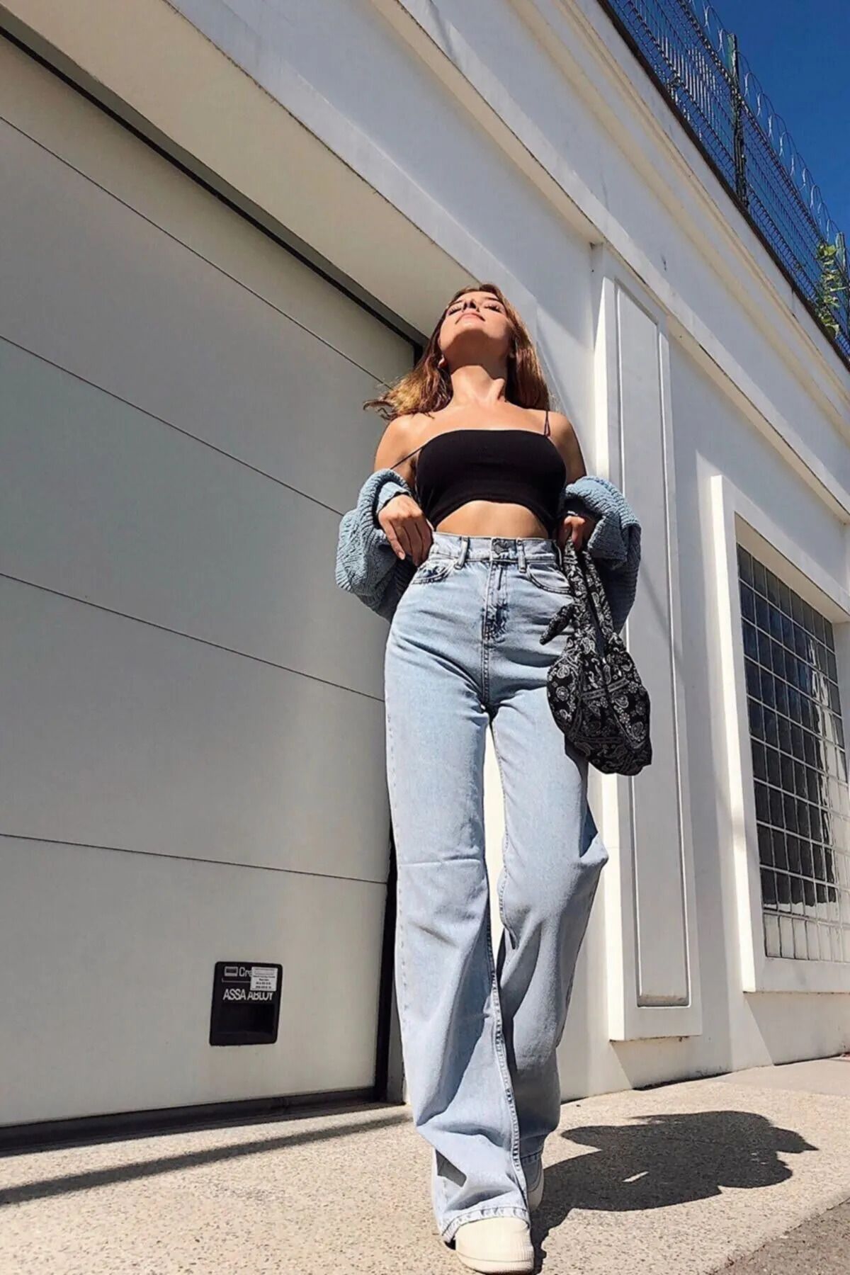 WODDİ Duryn Salaş Jeans kot Pantolon Mavi