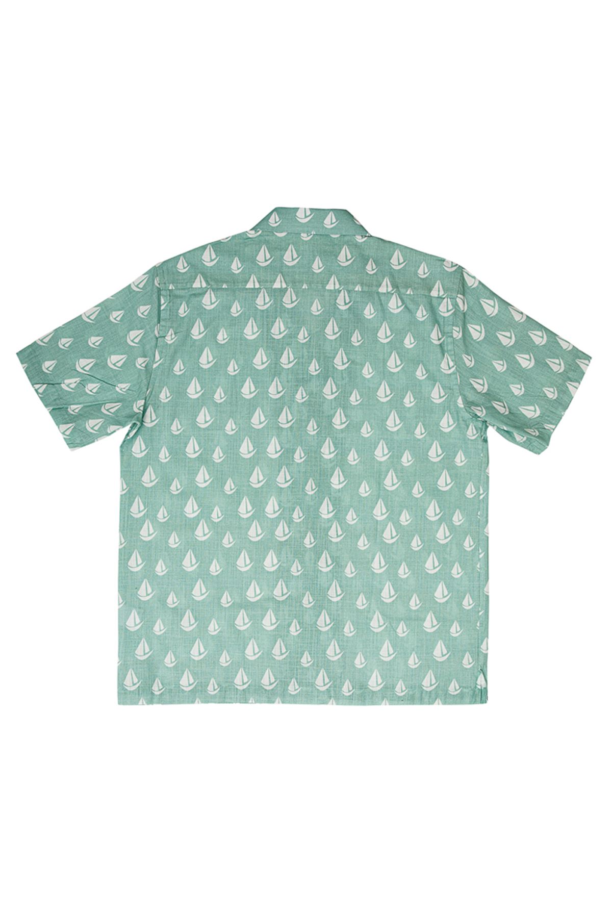 ANEMOSS-Sailboat Patterned Man Shirt - M 5
